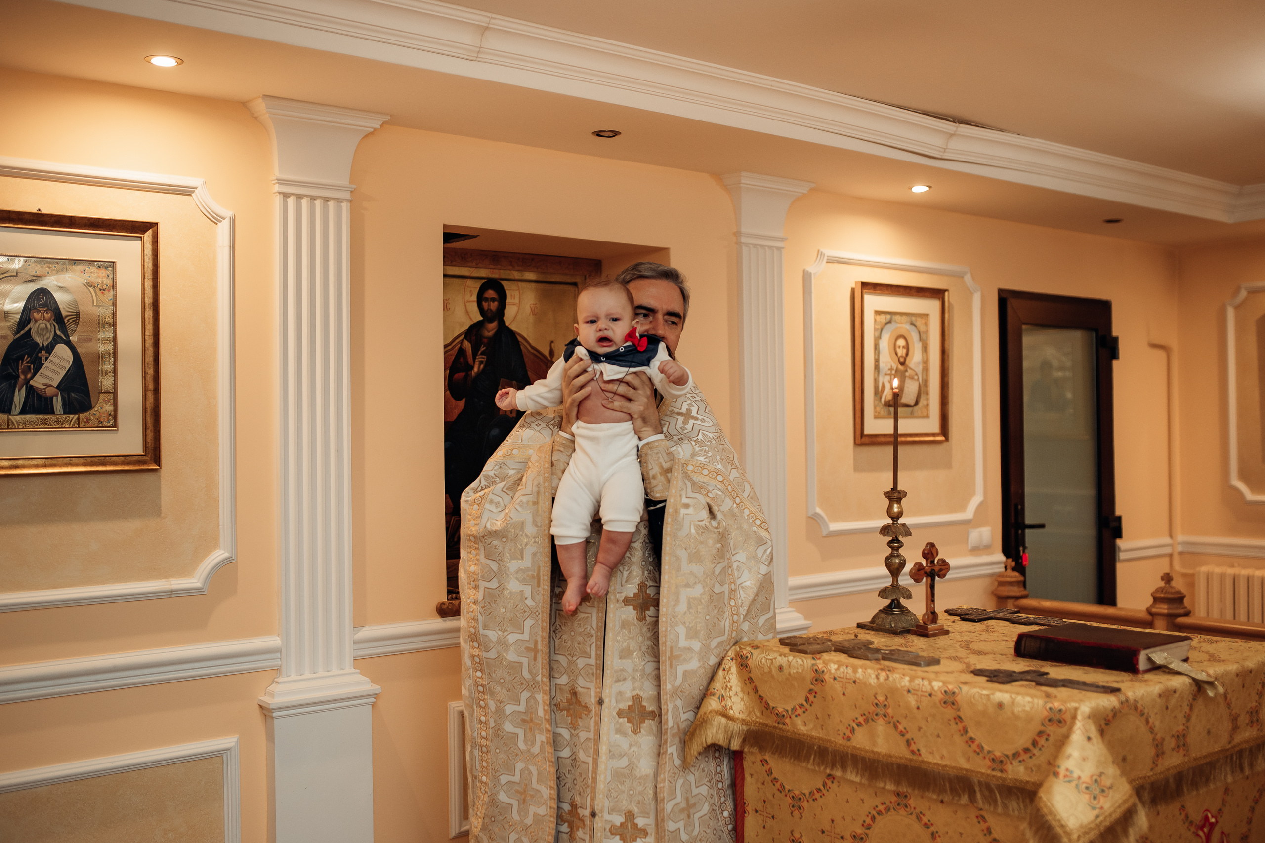 Крещение Михаила, Храм Серафима Саровского, Минск