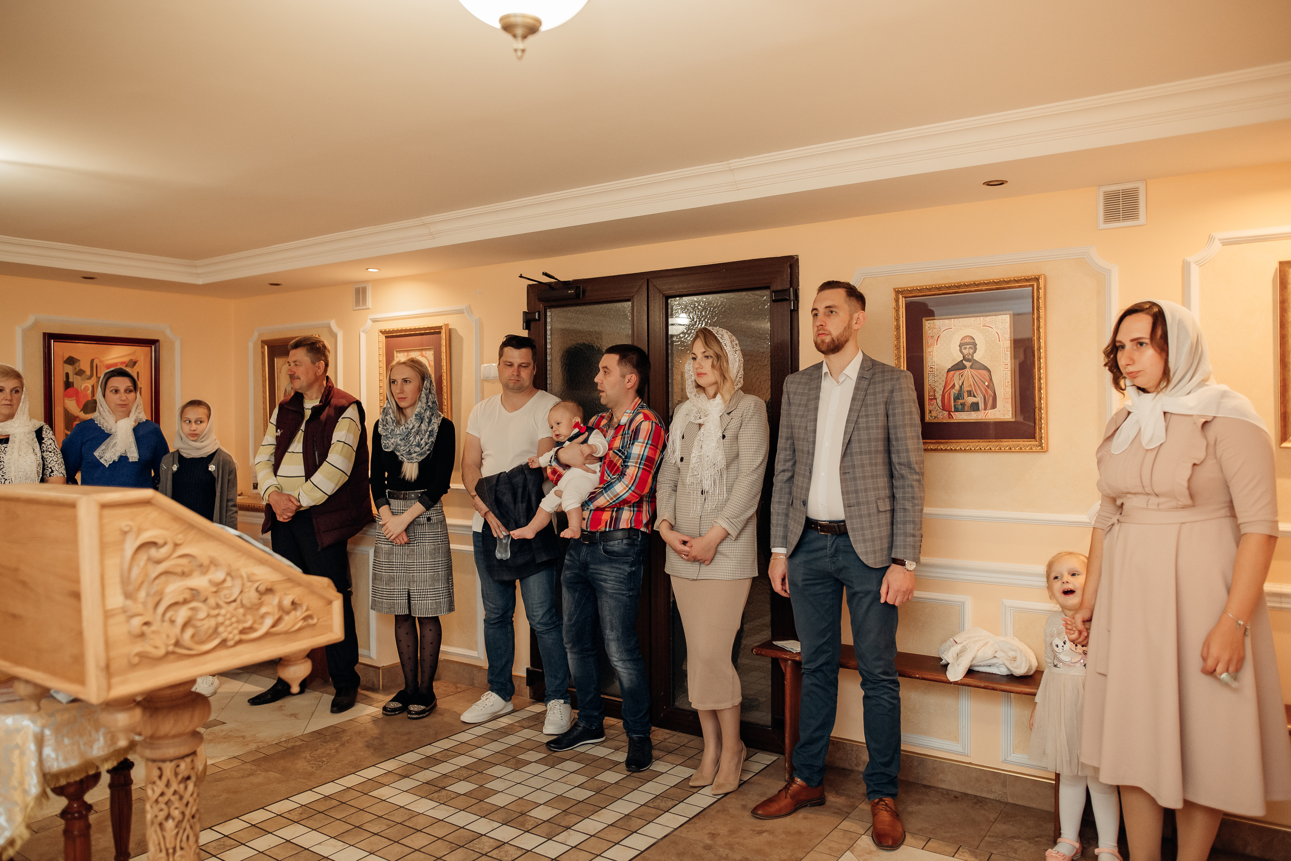 Крещение Михаила, Храм Серафима Саровского, Минск