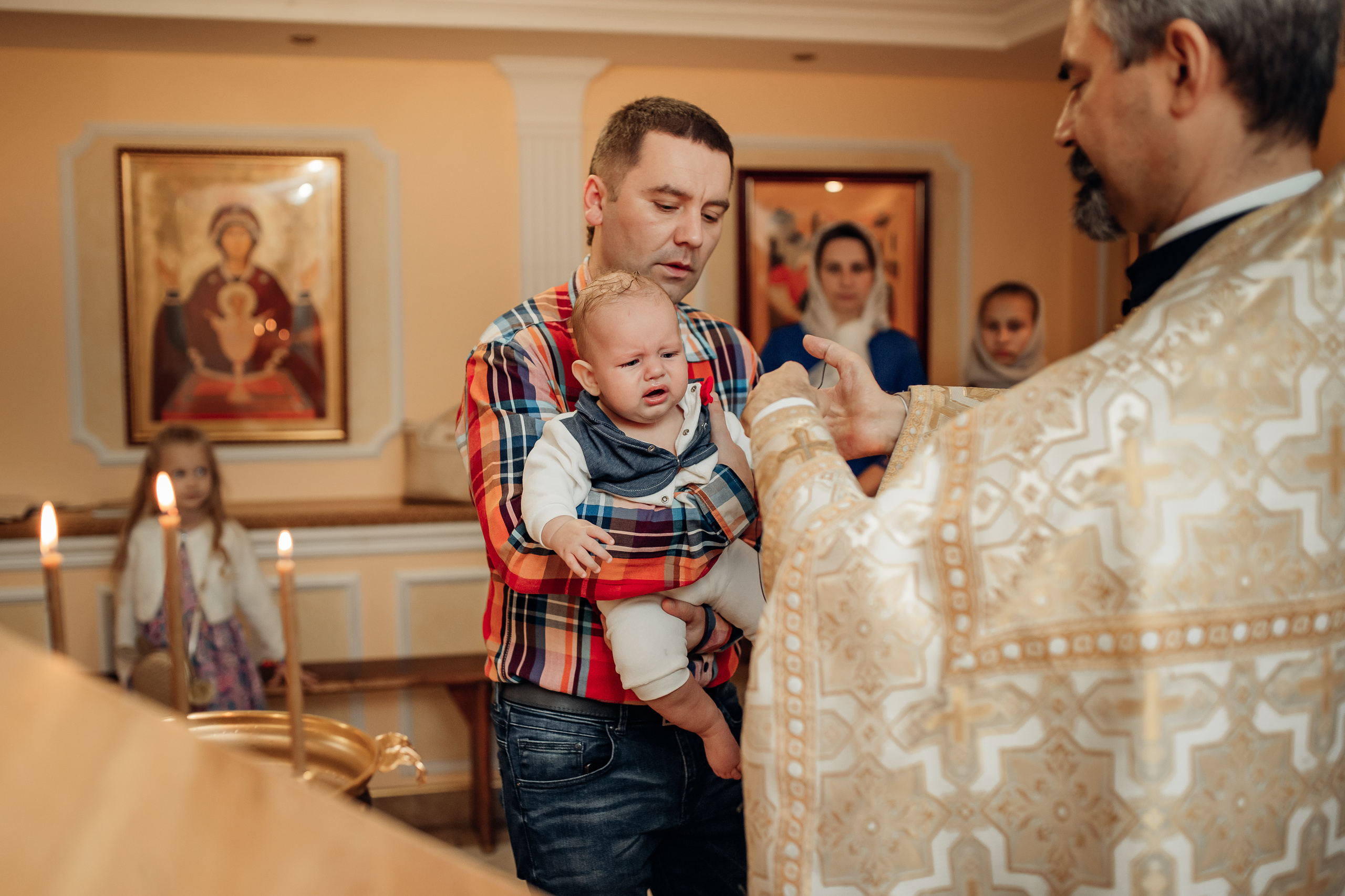 Крещение Михаила, Храм Серафима Саровского, Минск