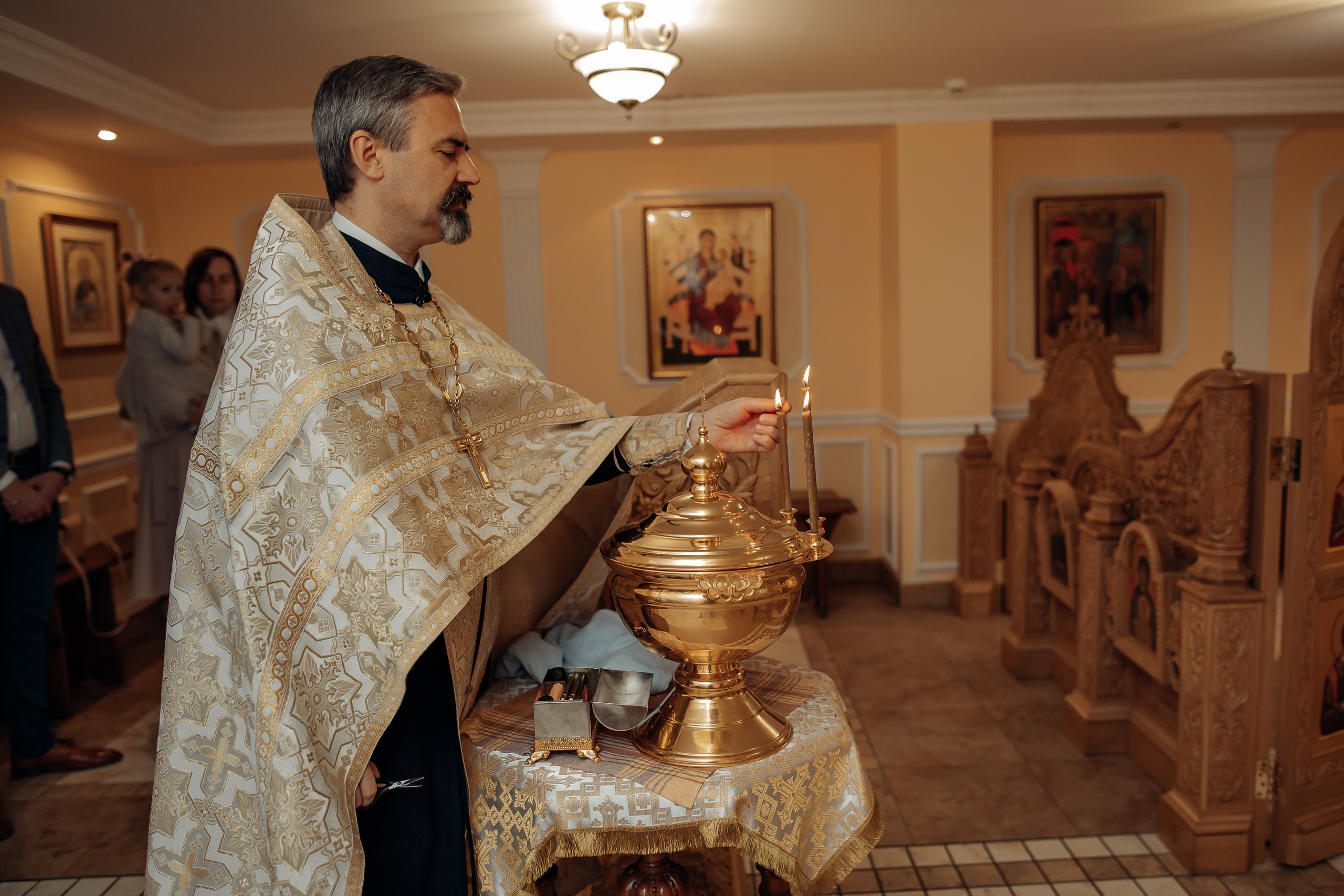 Крещение Михаила, Храм Серафима Саровского, Минск