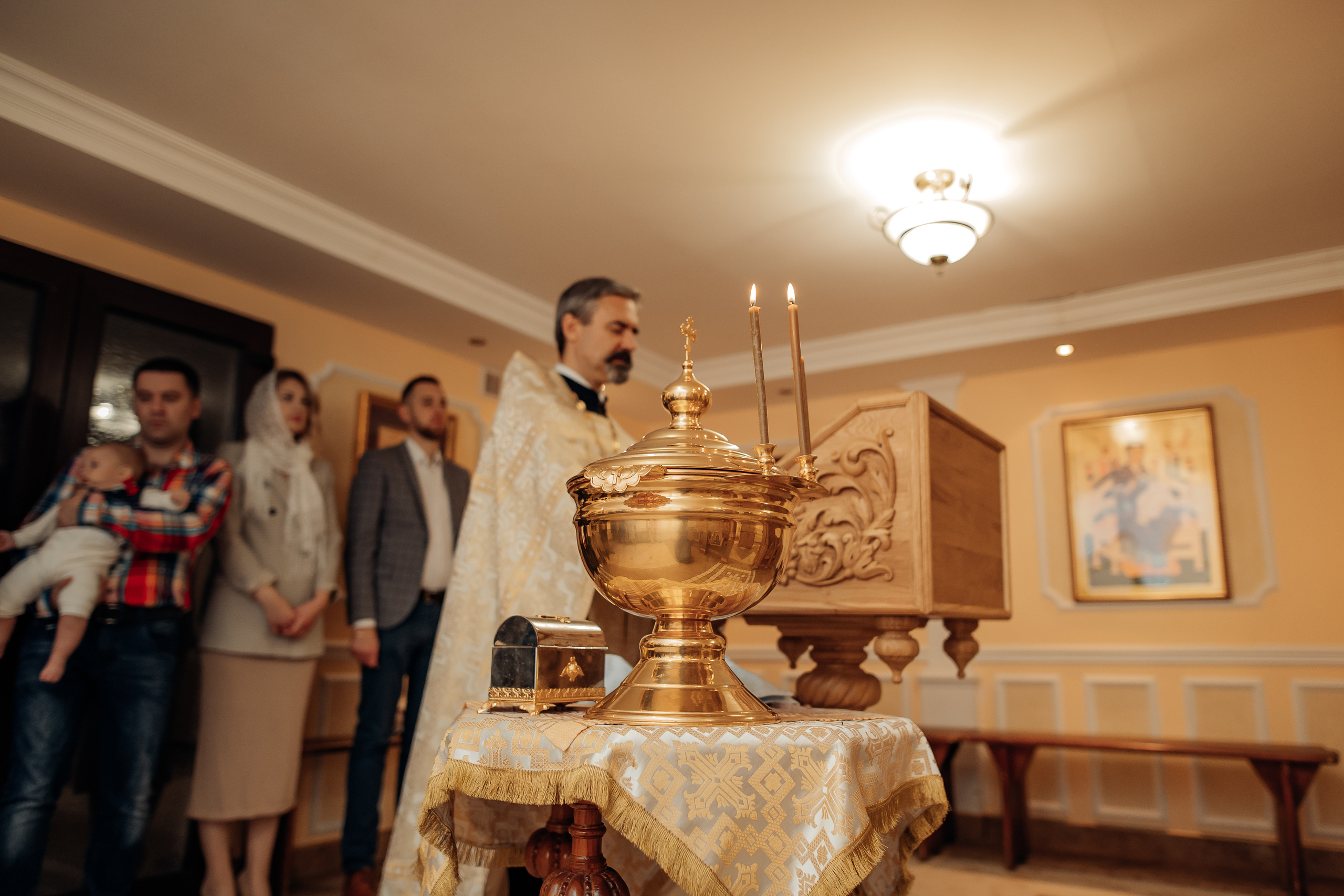 Крещение Михаила, Храм Серафима Саровского, Минск