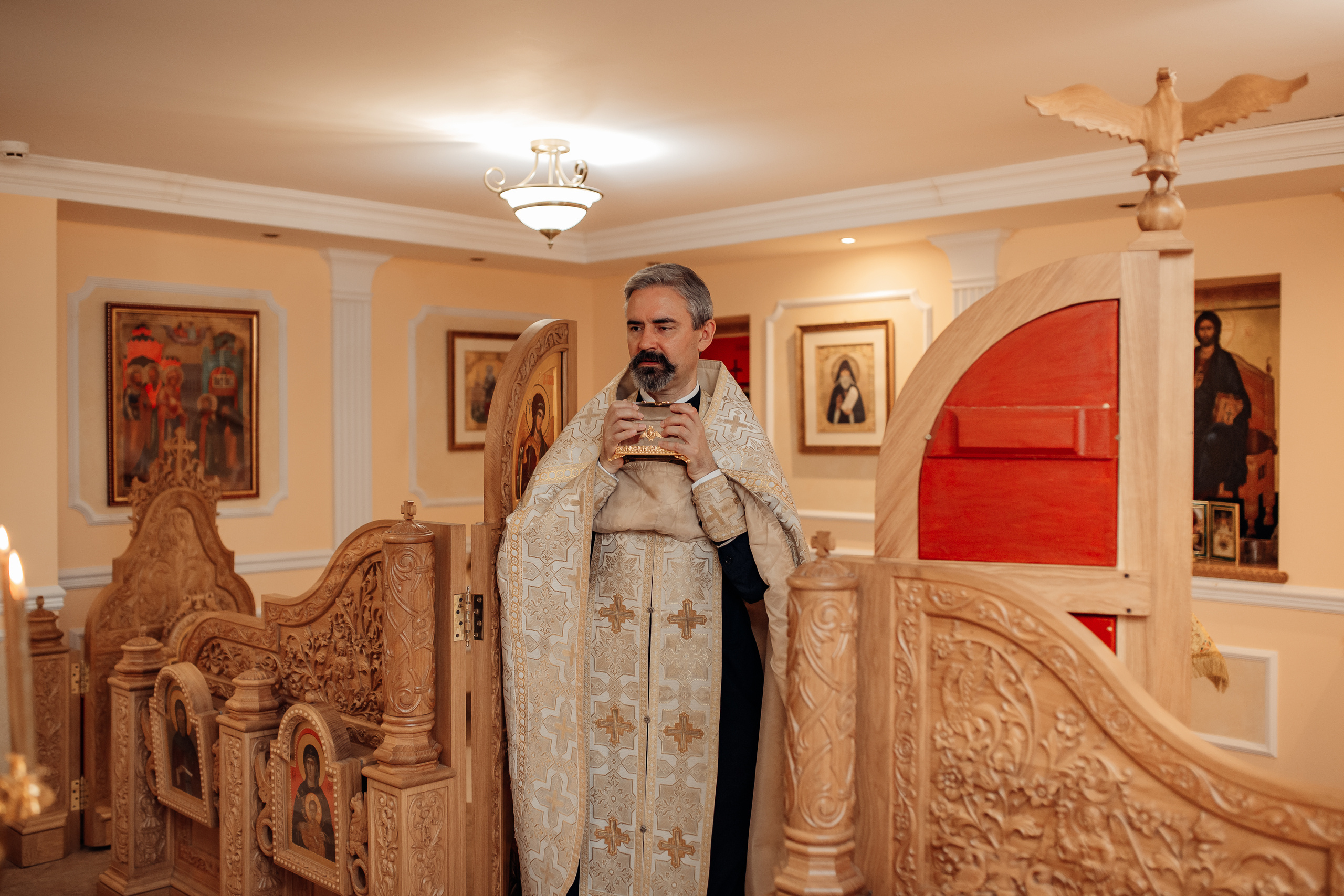 Крещение Михаила, Храм Серафима Саровского, Минск