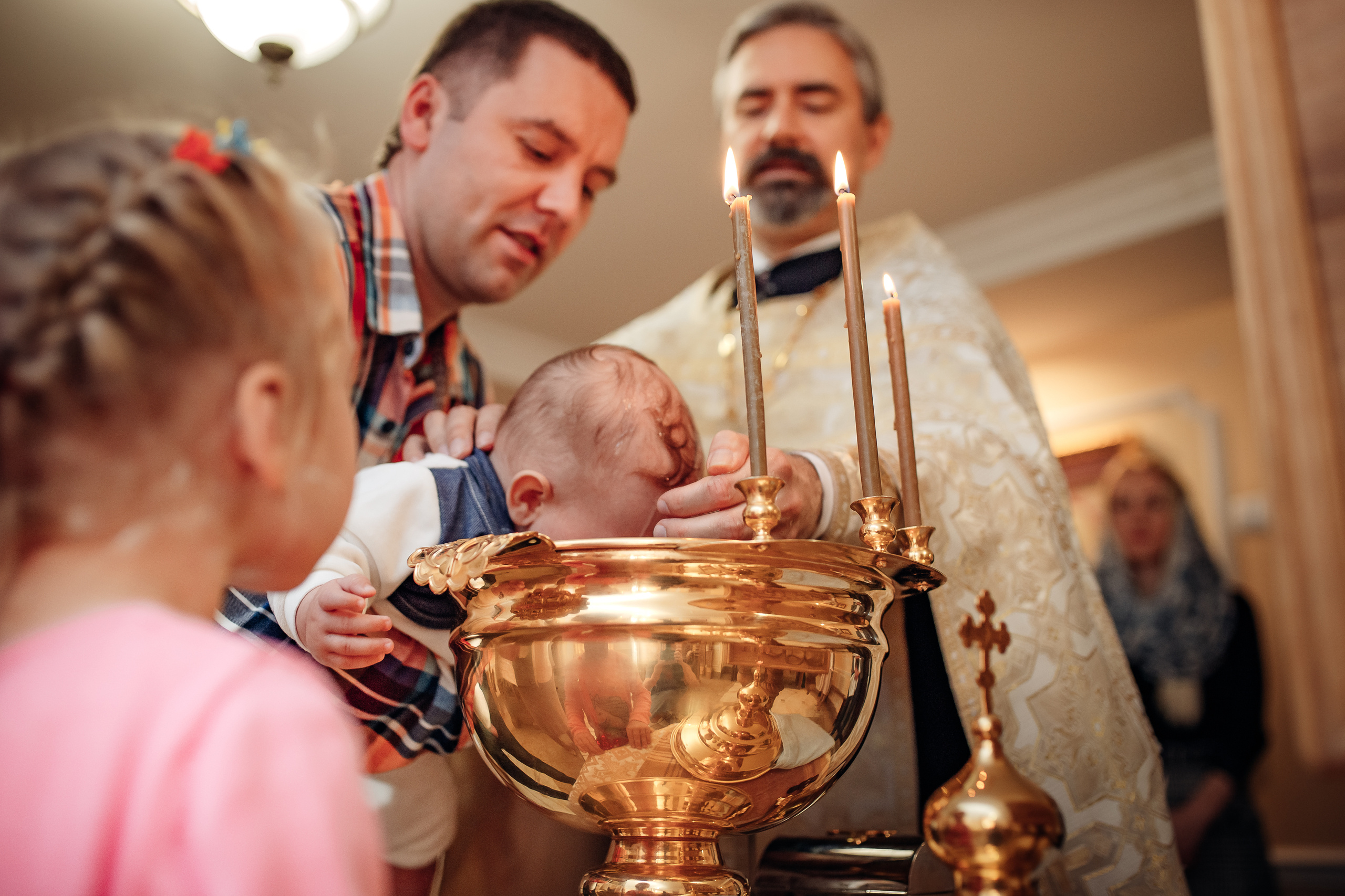 Крещение Михаила, Храм Серафима Саровского, Минск