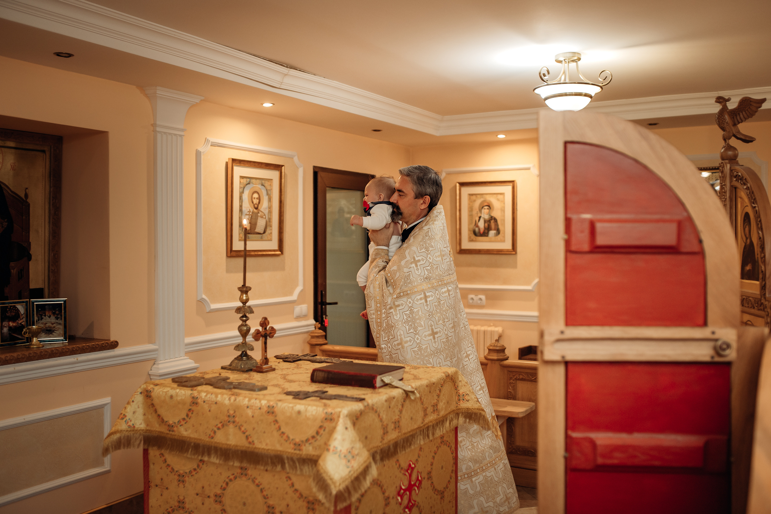 Крещение Михаила, Храм Серафима Саровского, Минск