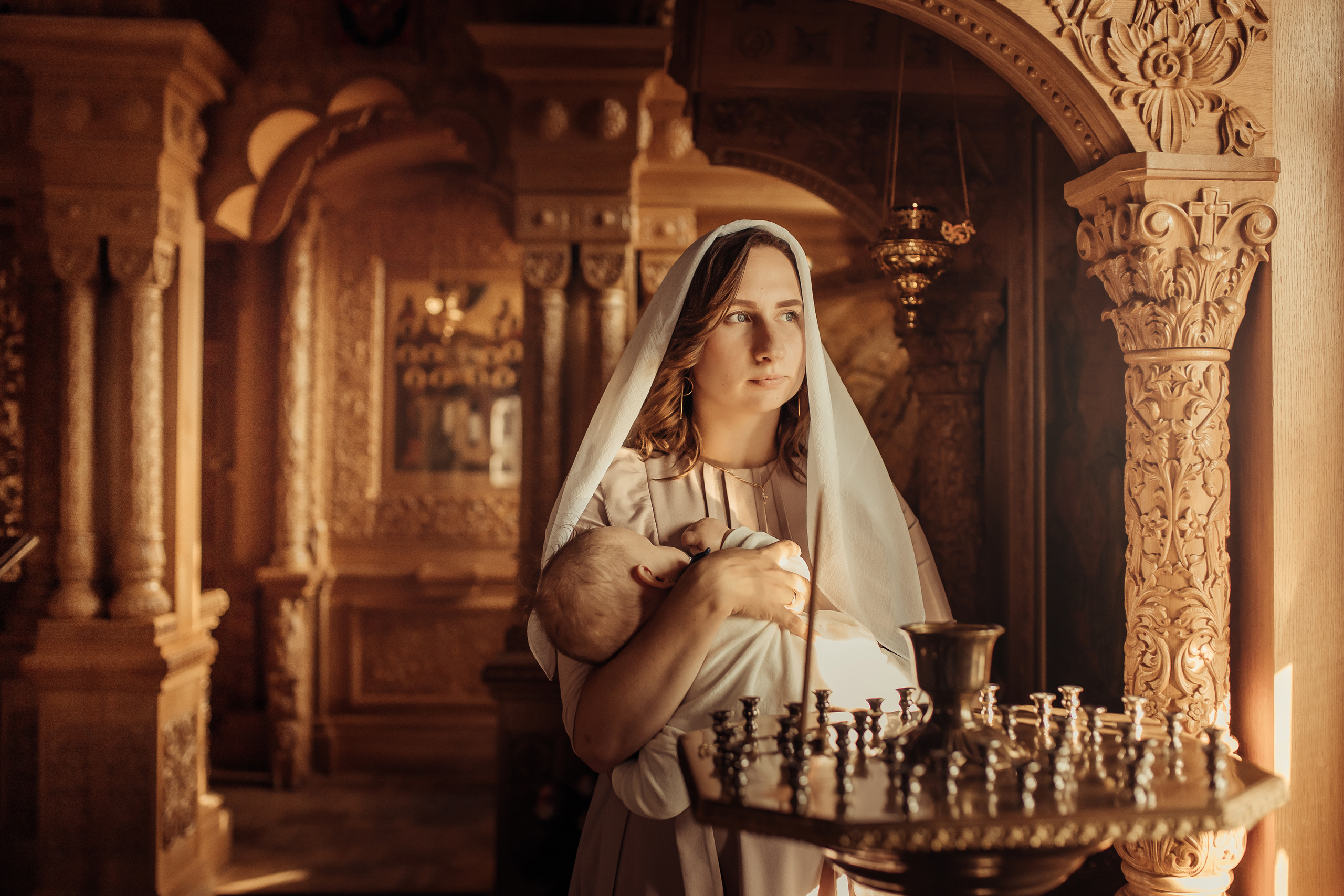 Крещение Михаила, Храм Серафима Саровского, Минск