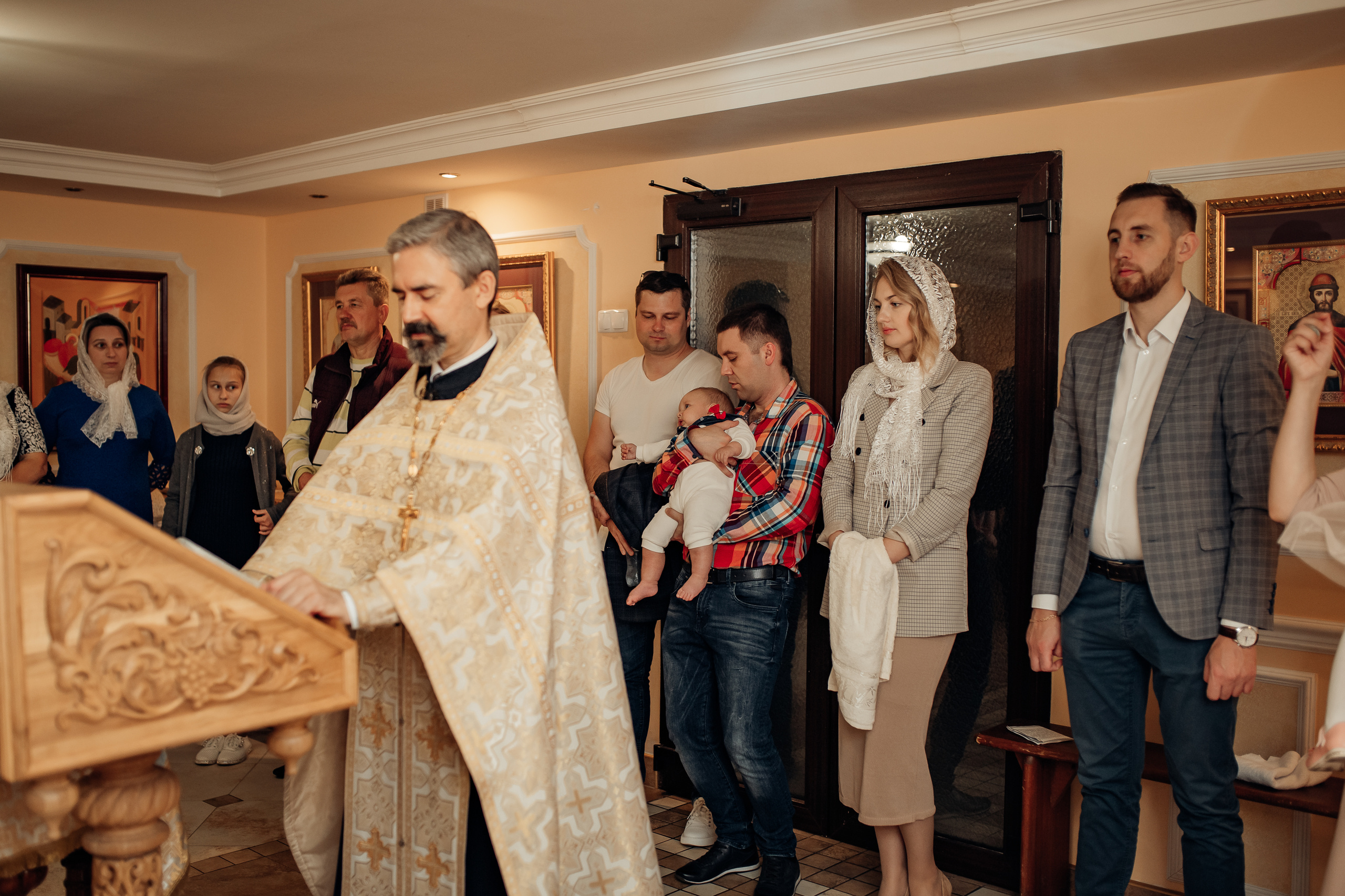 Крещение Михаила, Храм Серафима Саровского, Минск