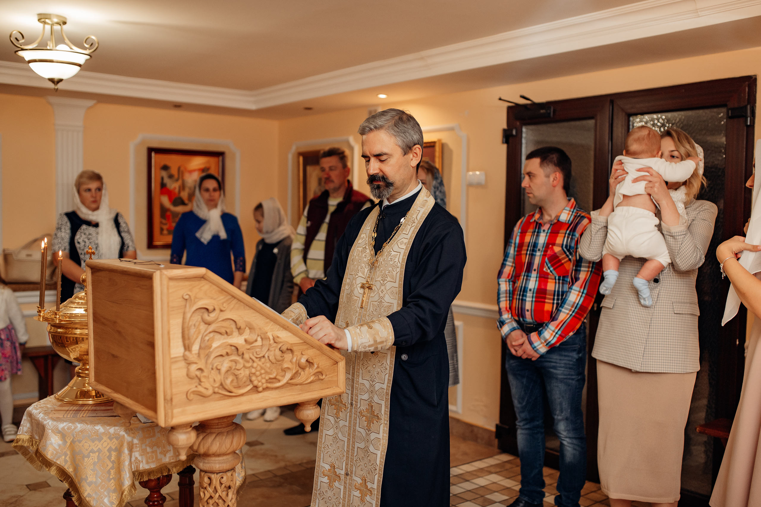 Крещение Михаила, Храм Серафима Саровского, Минск