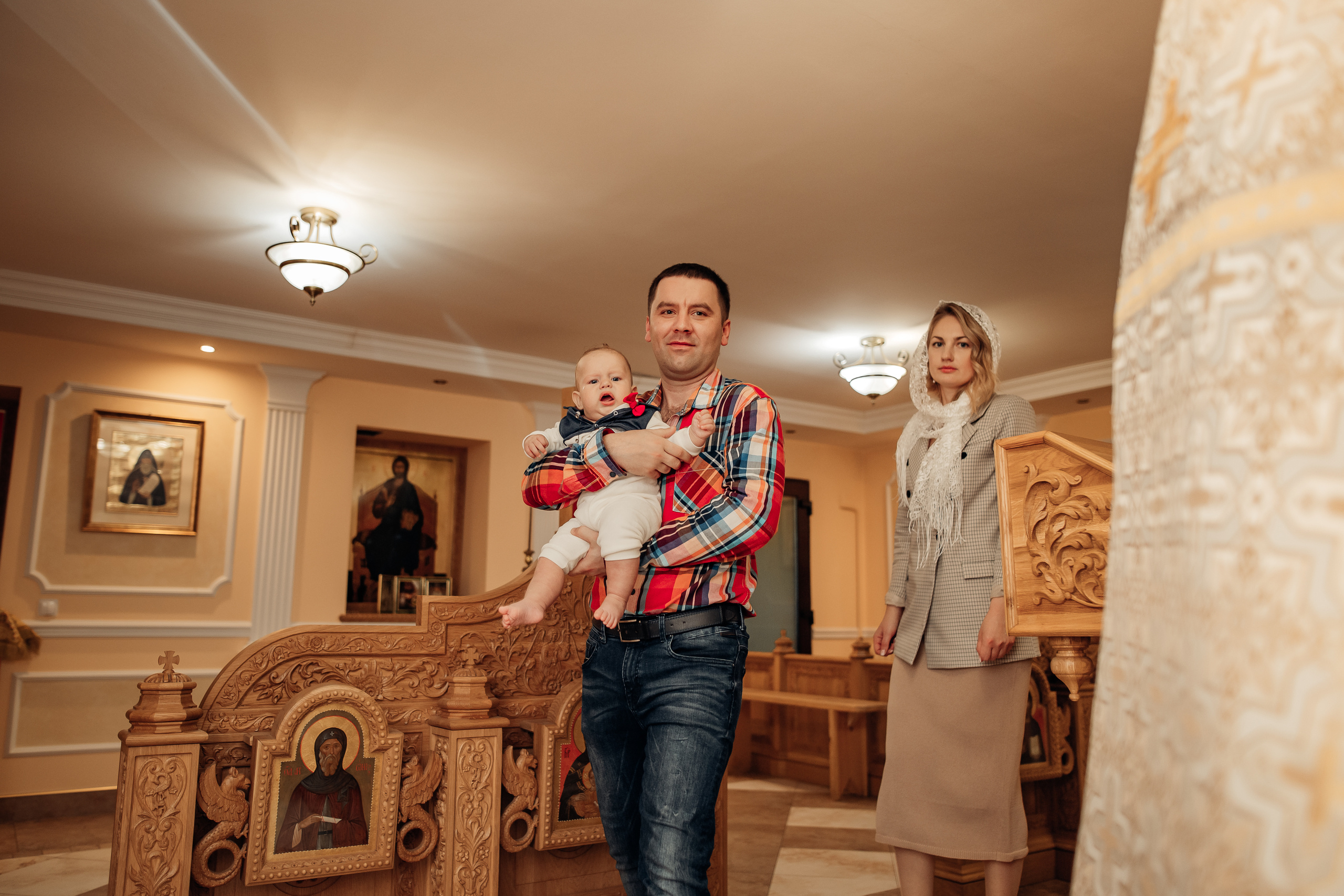 Крещение Михаила, Храм Серафима Саровского, Минск