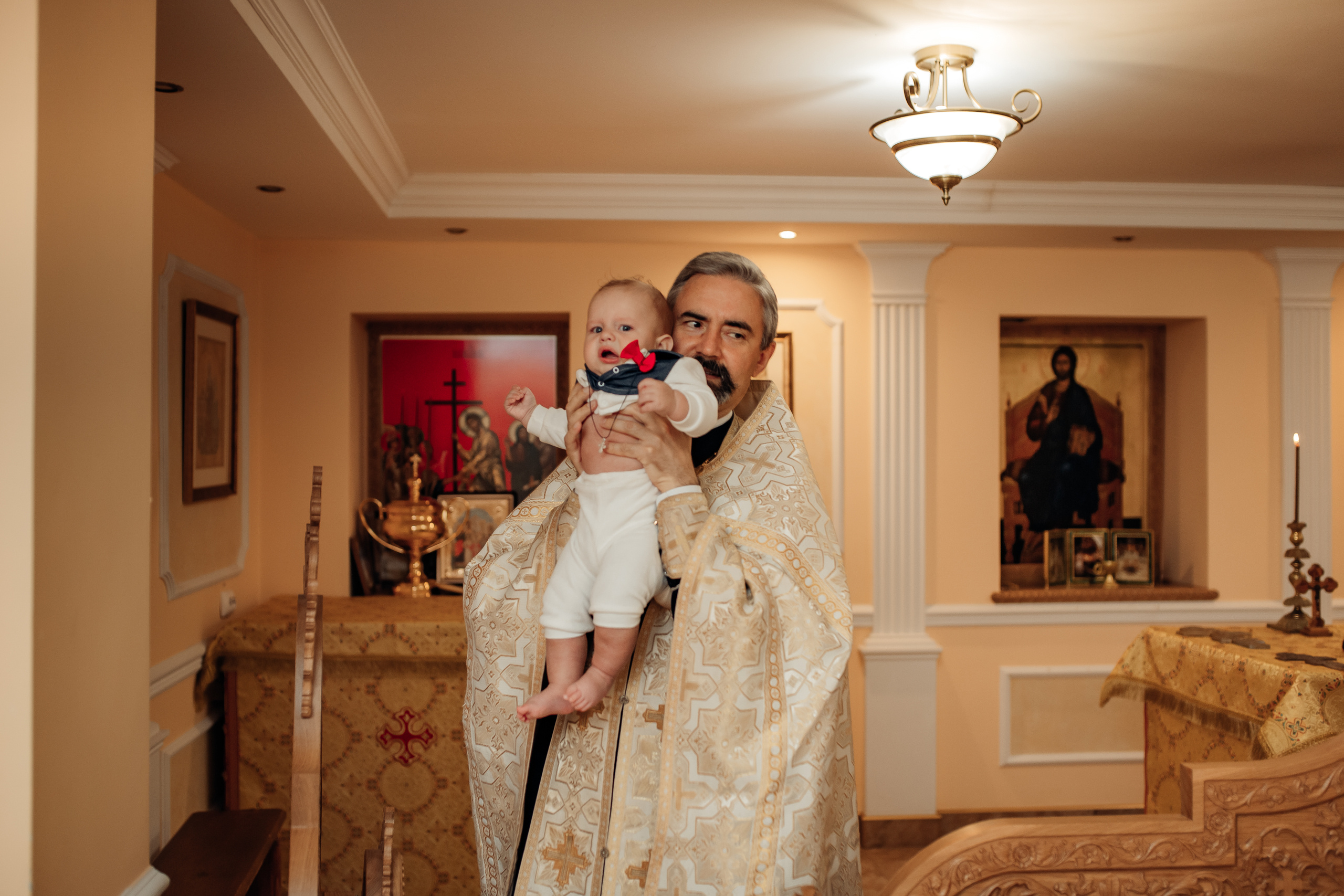 Крещение Михаила, Храм Серафима Саровского, Минск