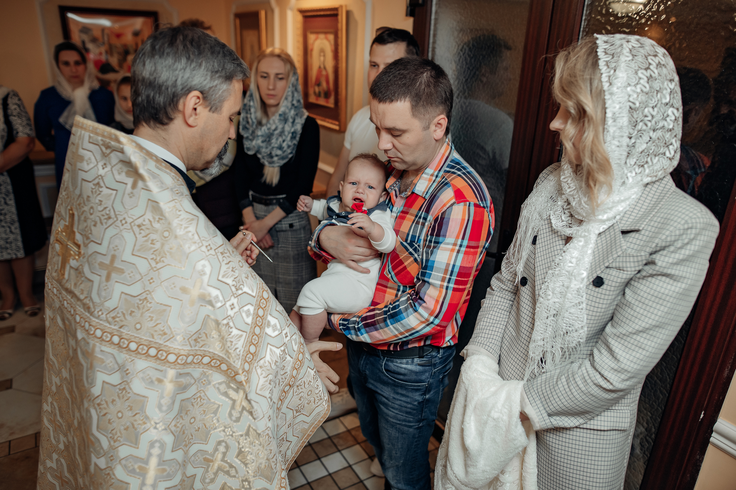 Крещение Михаила, Храм Серафима Саровского, Минск