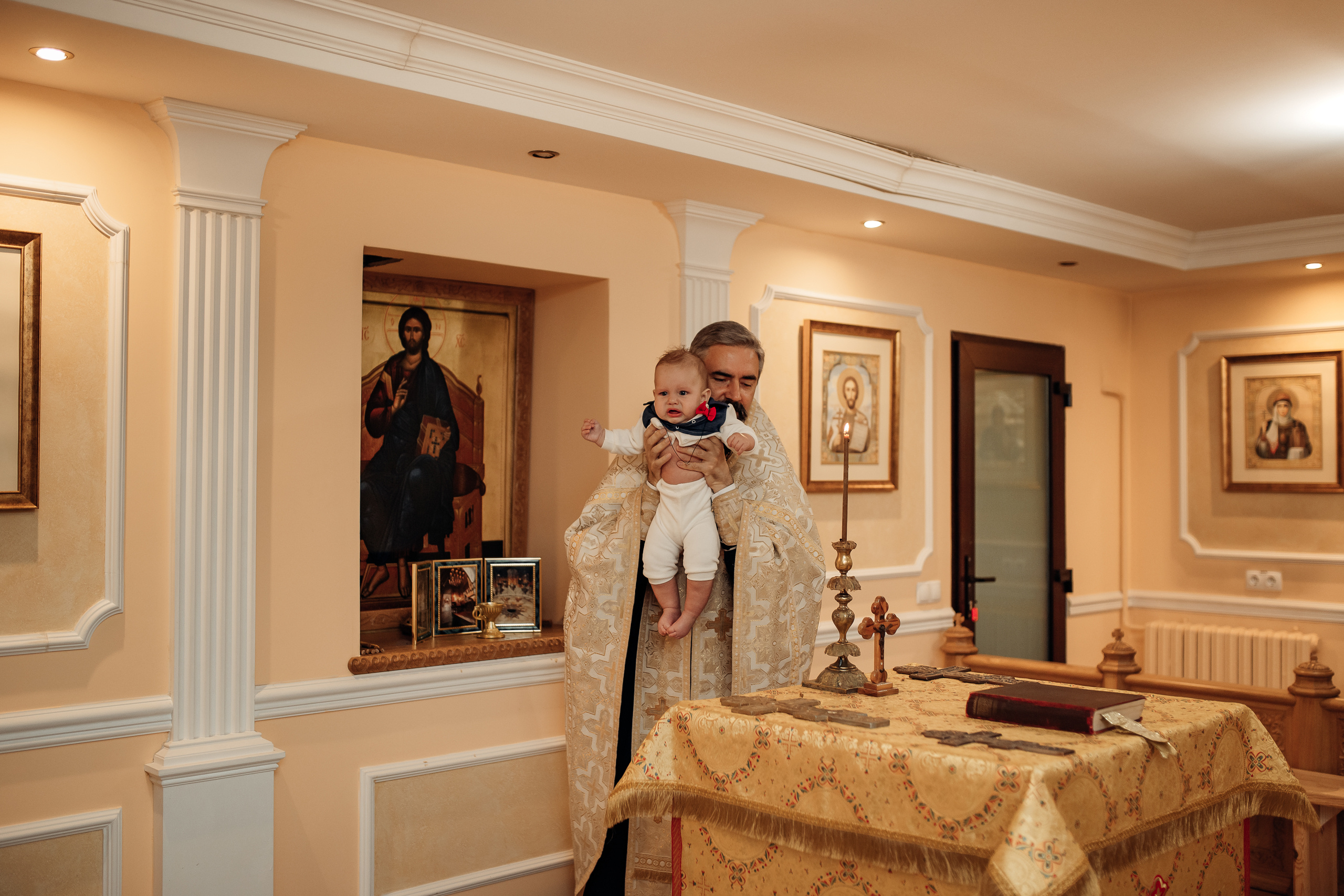 Крещение Михаила, Храм Серафима Саровского, Минск