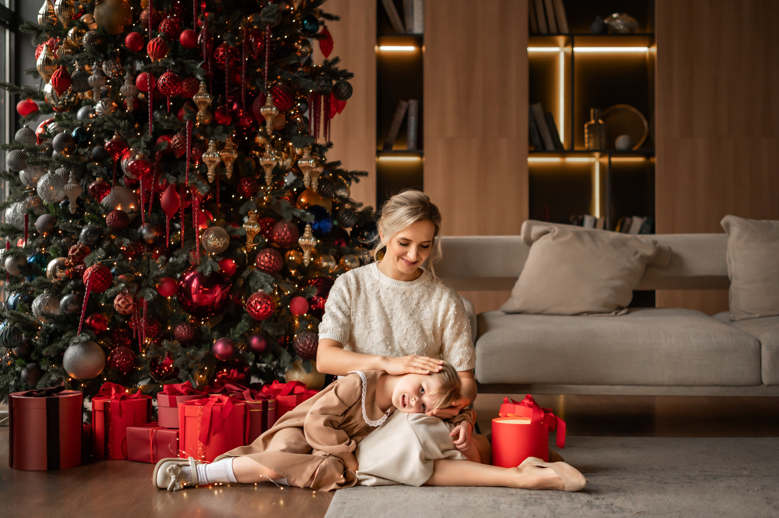 Семья Екатерины в студии Мимика