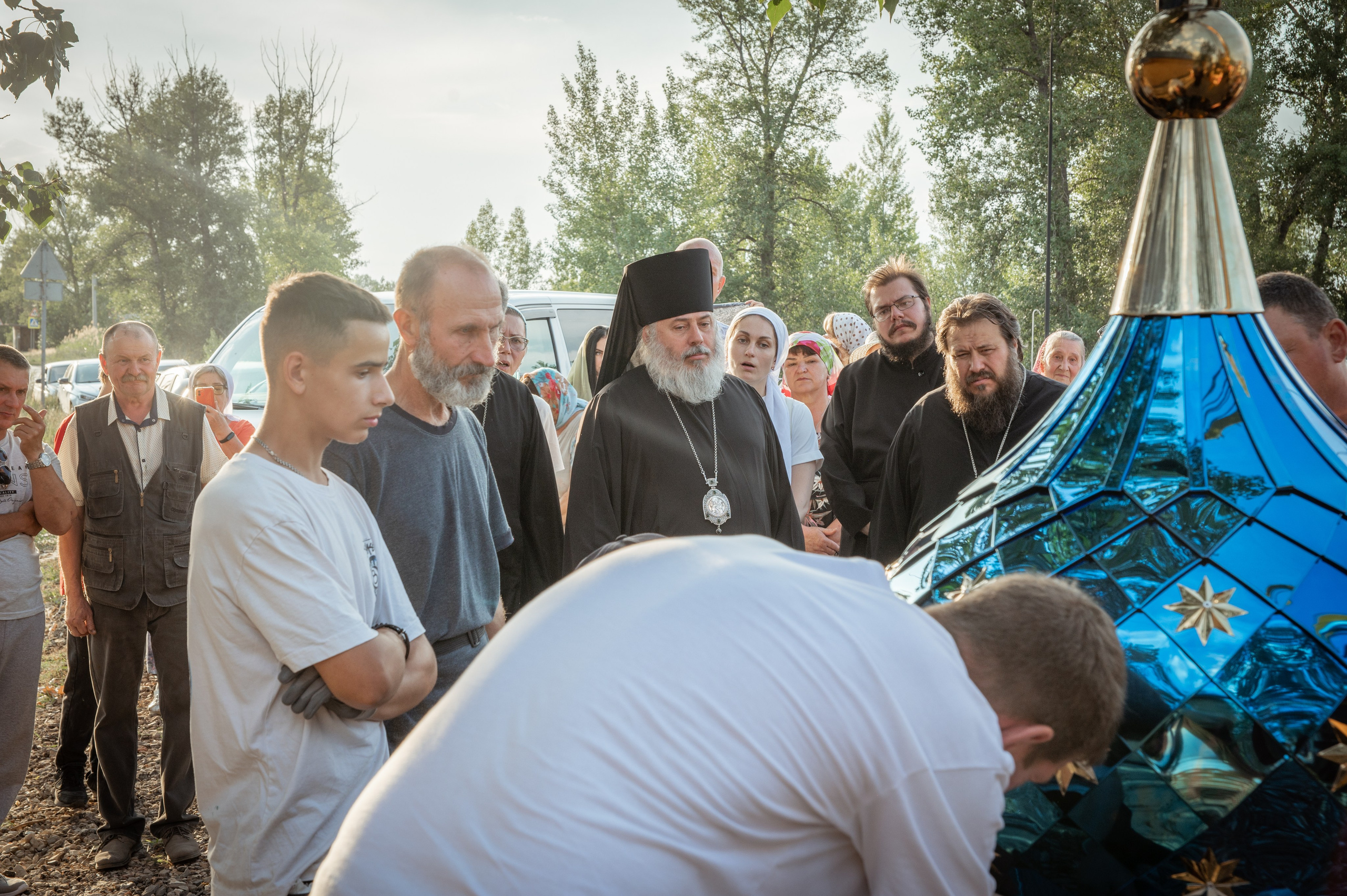 Освещение купола в храме Казанской иконы Божьей Матери х. Закутский. Церковный, семейный и репортажный фотограф Волгоград, Волжский