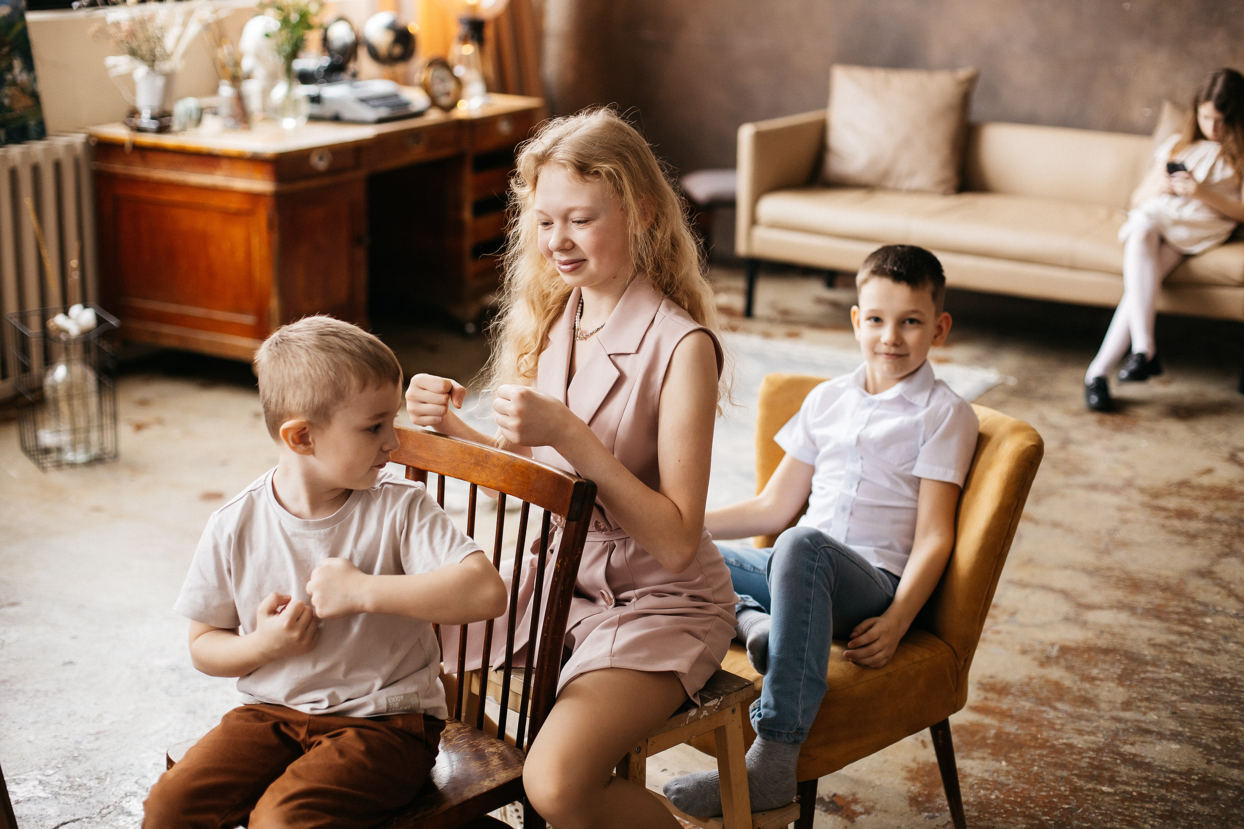 Наталья с большой семьей. Семейный фотограф Трусова Евгения в Екатеринбурге