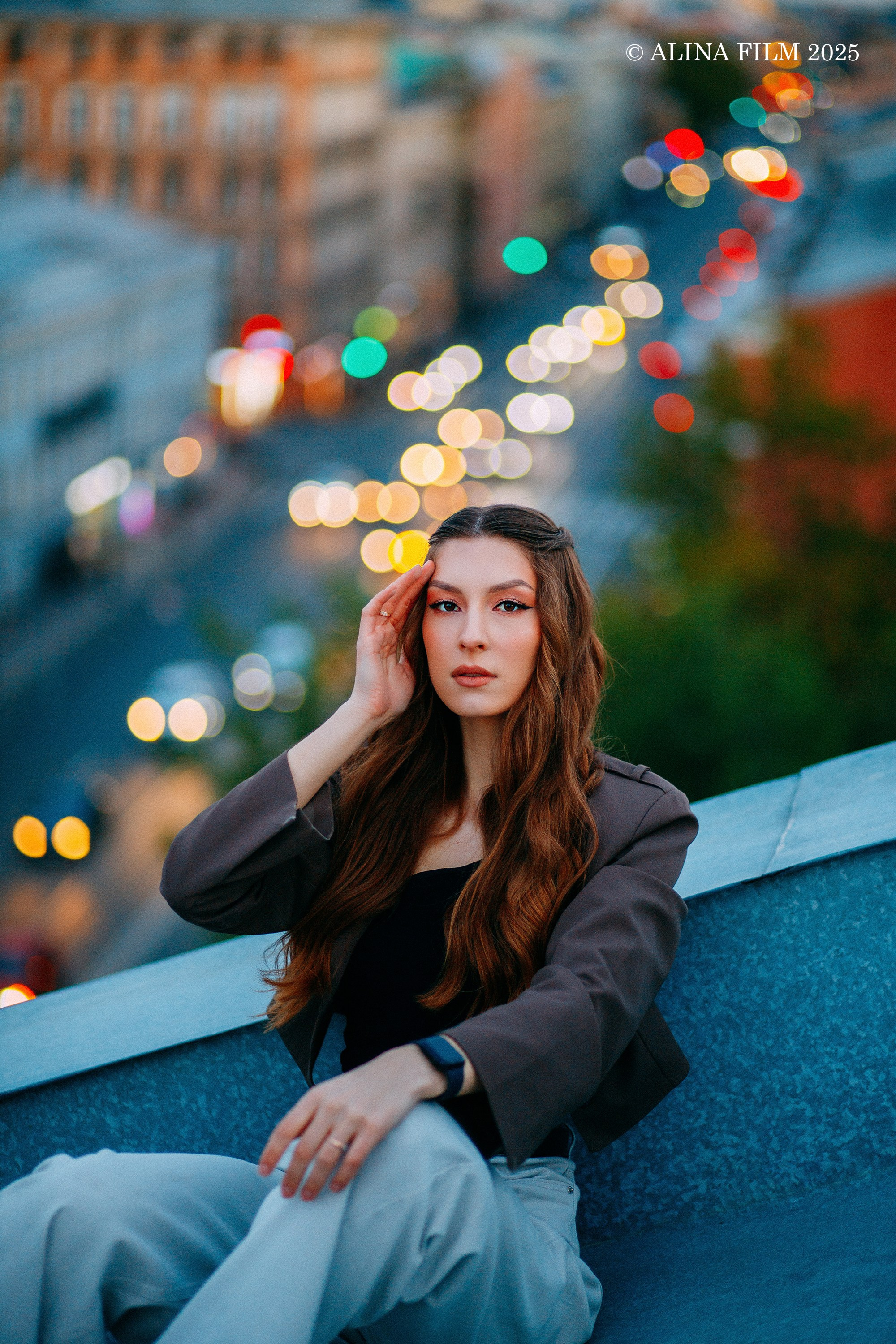 Фотосессия на крыше в Питере (лавстори). Фотограф в Санкт-Петербурге Alina Film