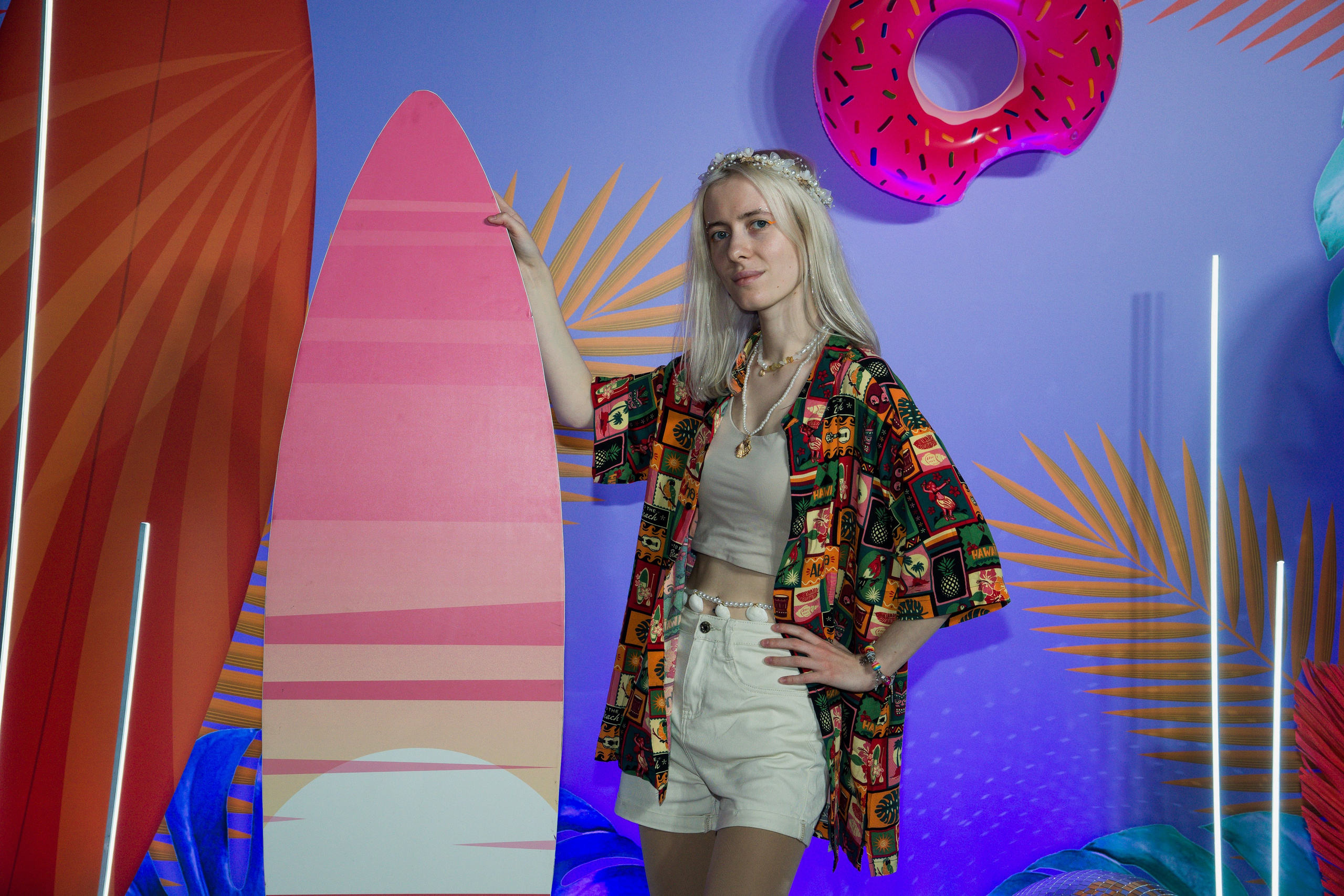 МТС корпоратив Гавайская вечеринка. Фотограф