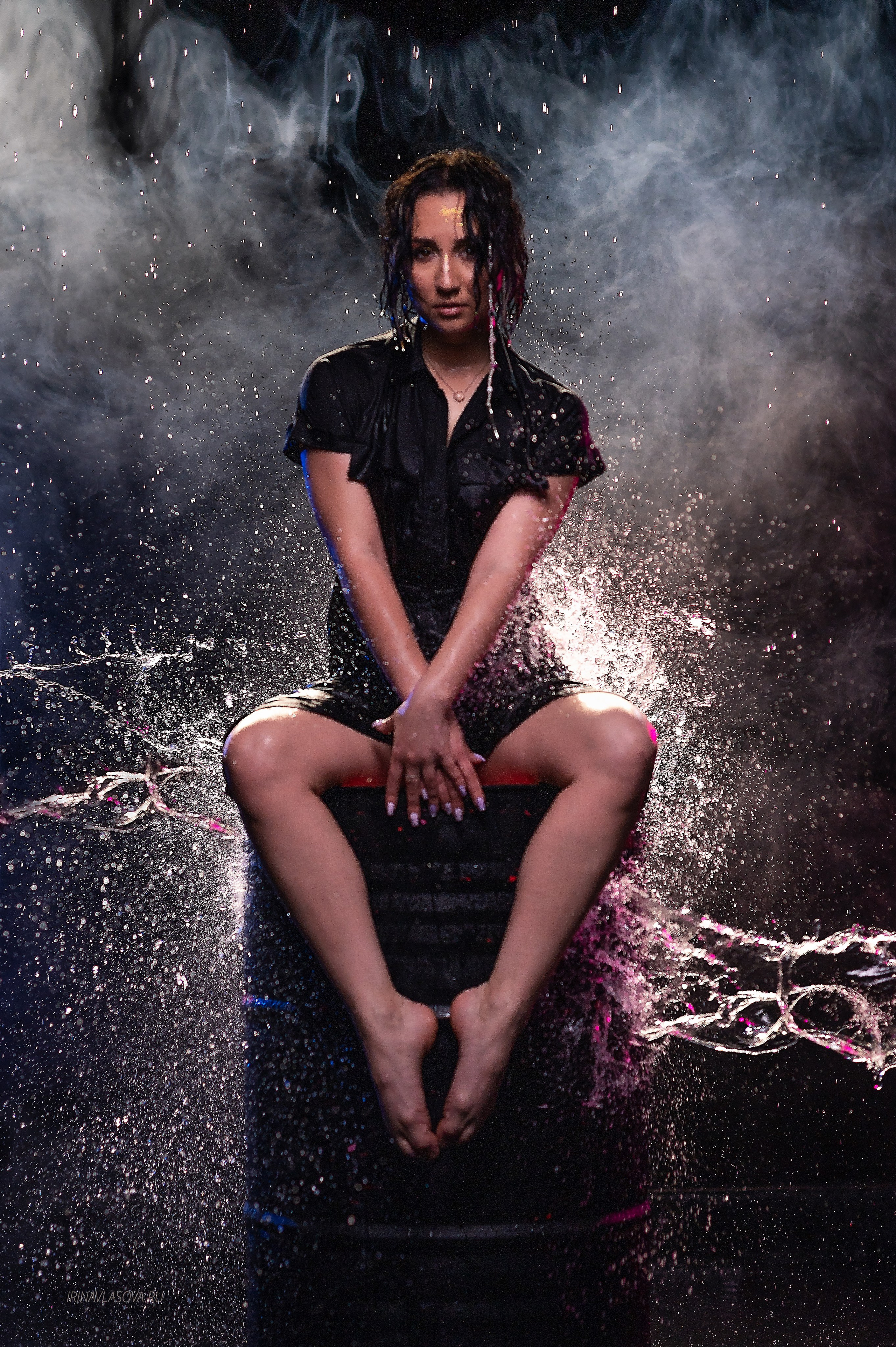 фотосессия с брызгами воды