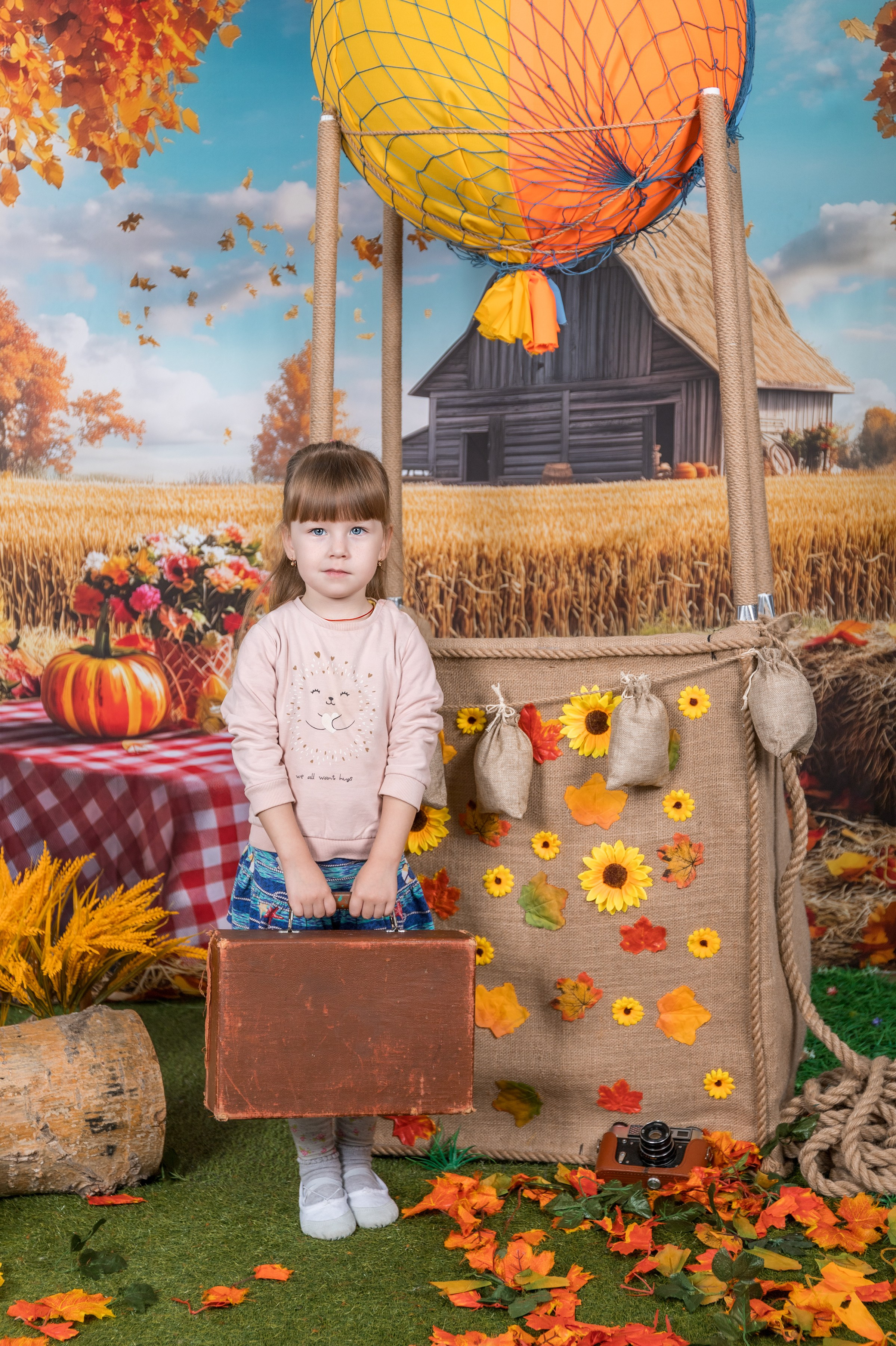 Осень, на воздушном шаре. Школьный-дошкольный фотограф в Уфе и Башкирии Вильданов Руслан