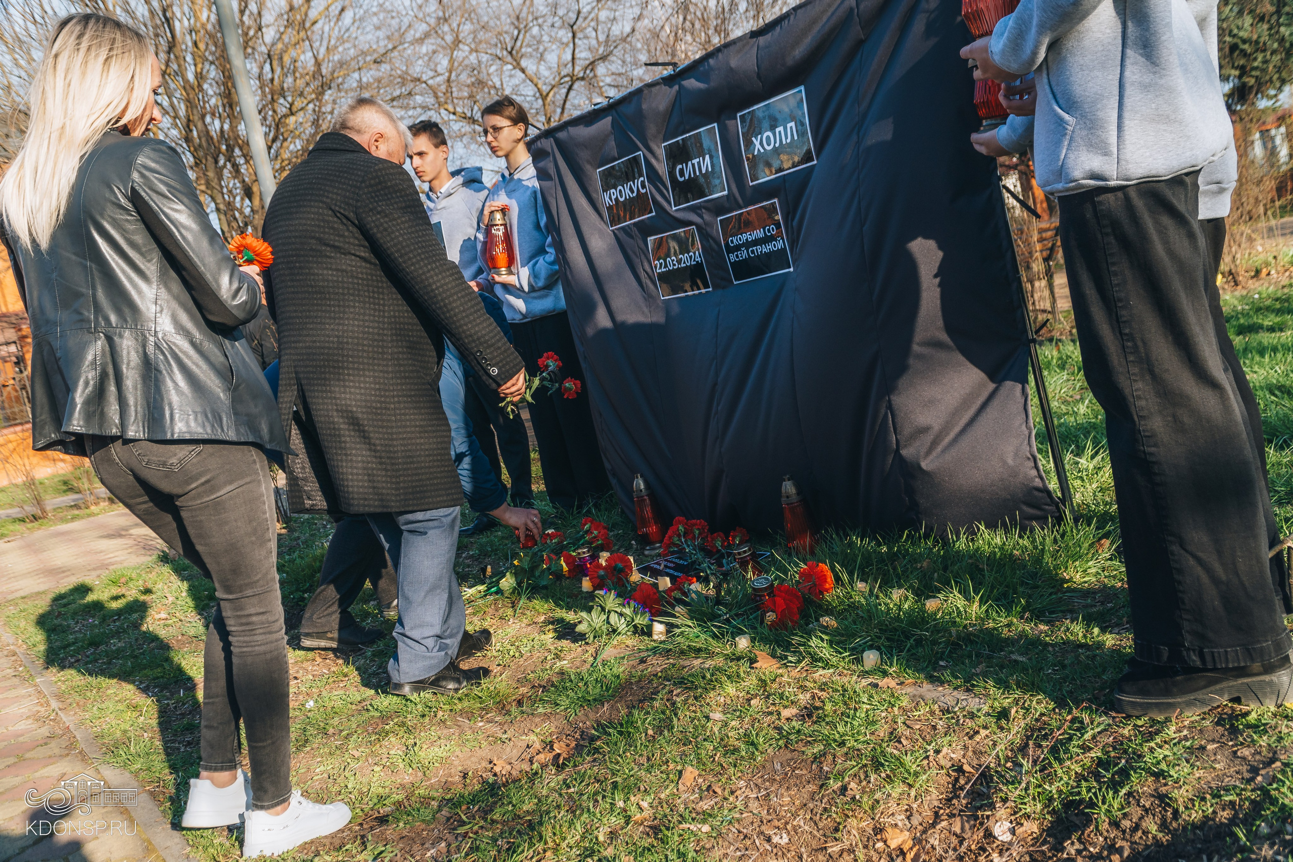 Акция памяти «Крокус сити холл». Новотитаровский Дом культуры