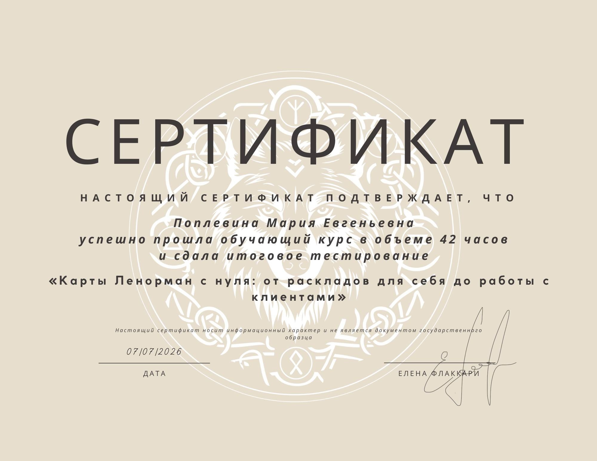 Контакты. Maria | Lenormand