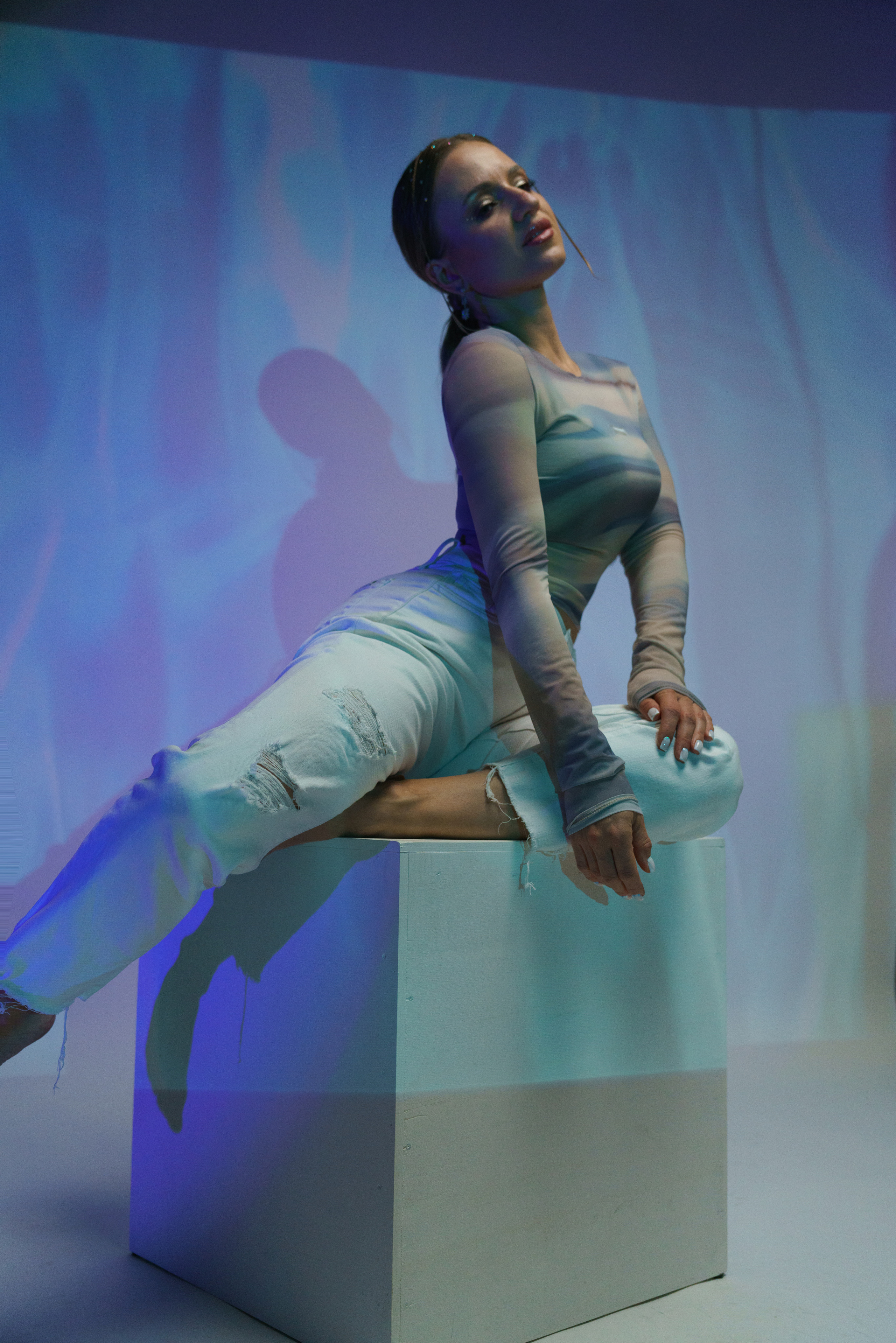 Студийная съемка с проектором. Семейный фотограф в Омске Александра Яровикова