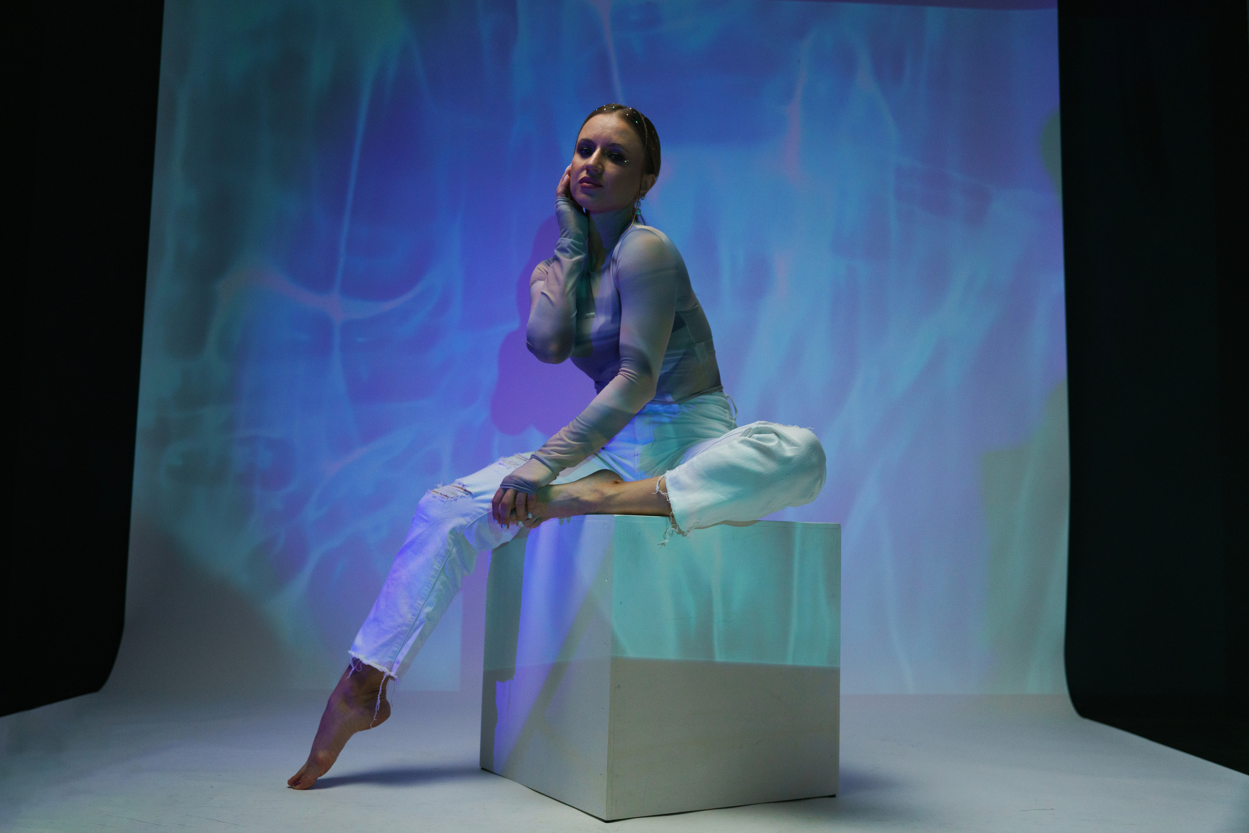 Студийная съемка с проектором. Семейный фотограф в Омске Александра Яровикова