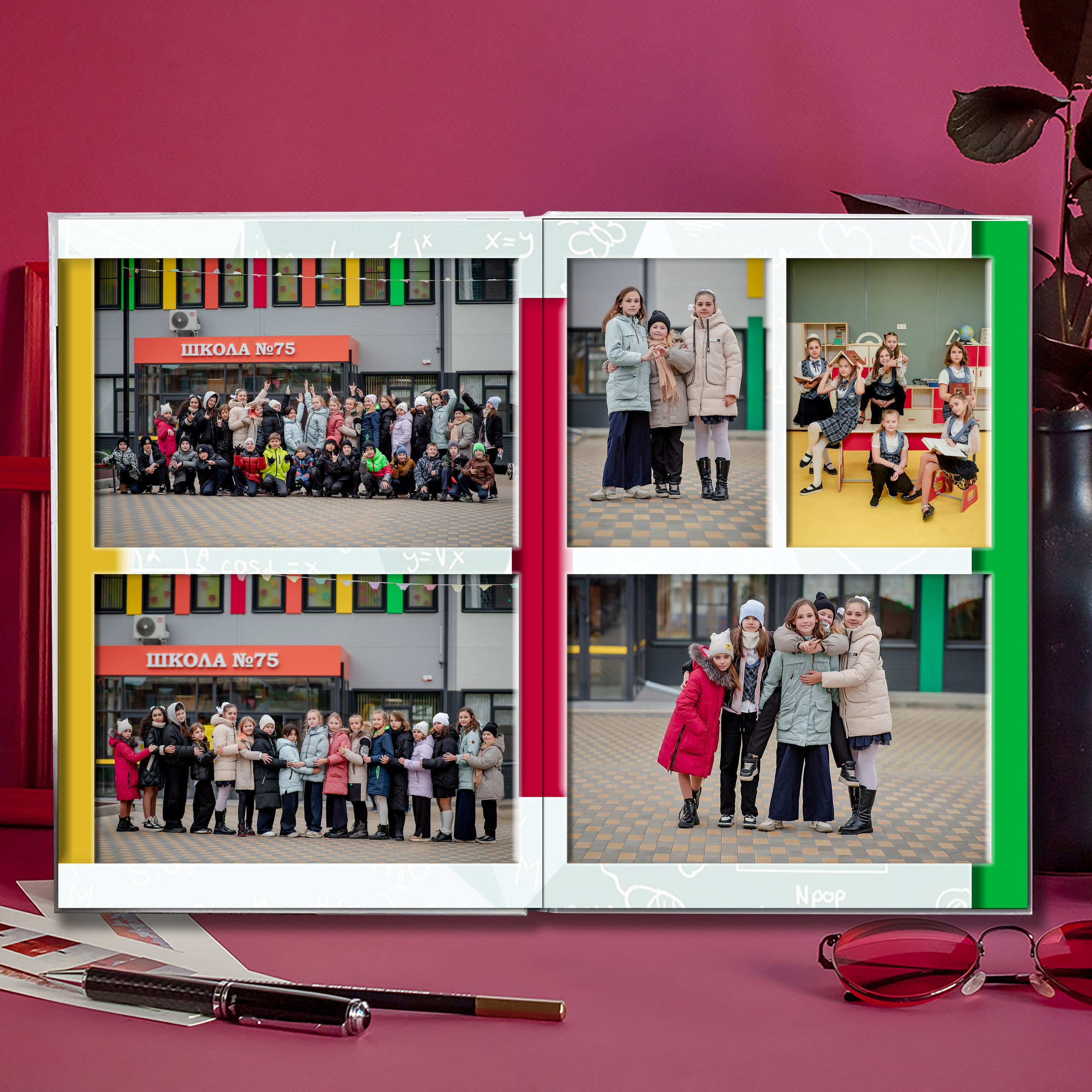 Выпускной альбом для выпускников школы (Дизайн № 216). Современные Выпускные Альбомы в Ростове-на-Дону