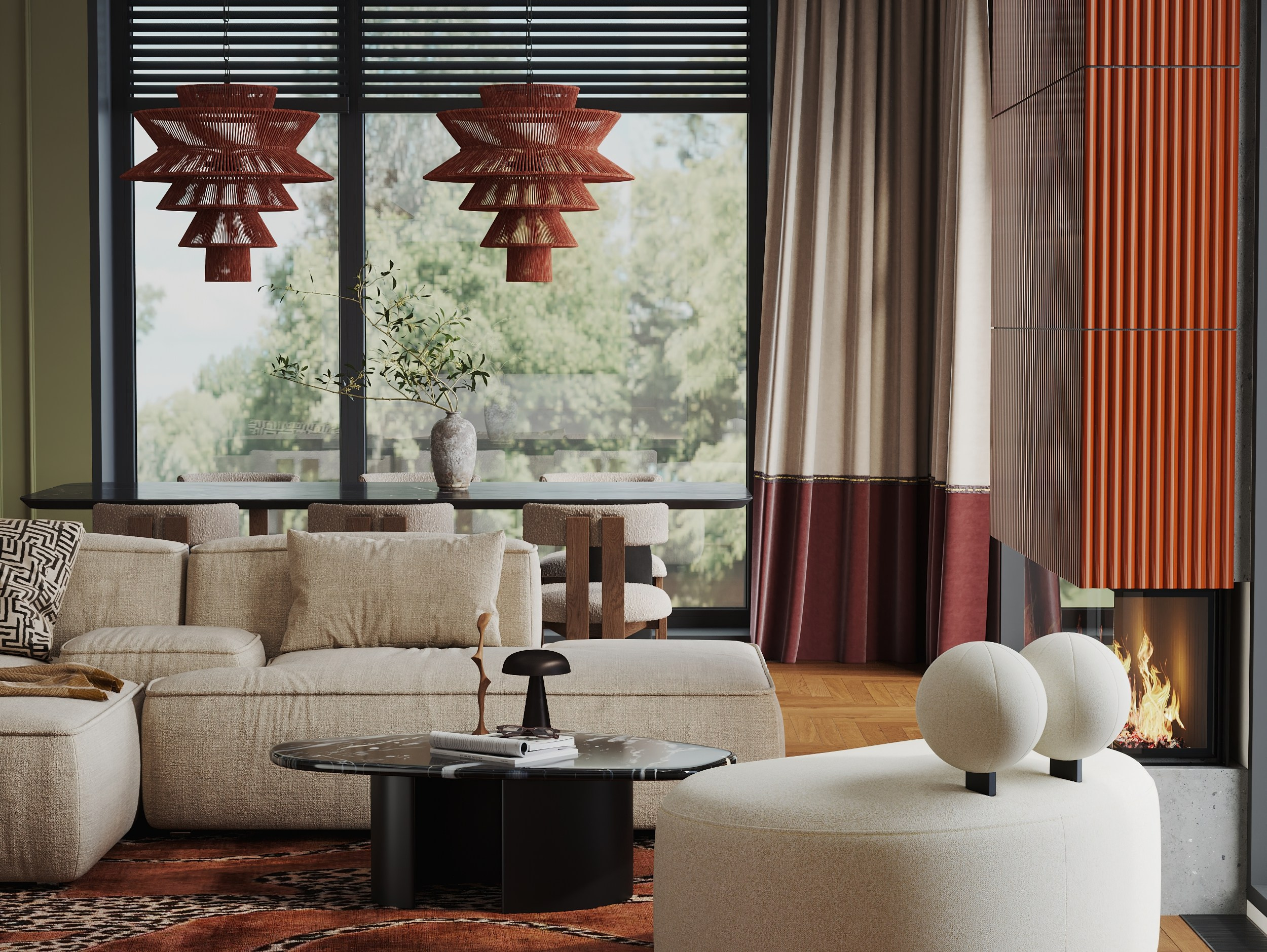 Визуализация кухни-гостиной. Интерьерный 3Д Визуализатор Маргарита Оберемко