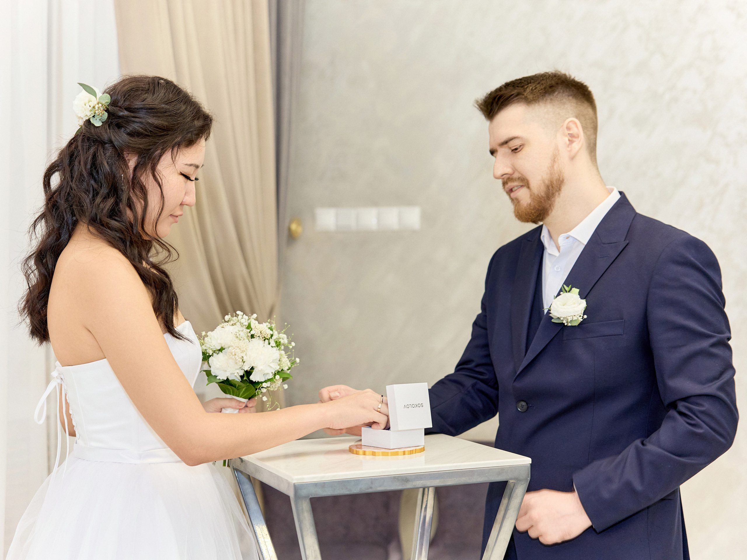 Регистрация брака в Кутузовском ЗАГСе в Москве Александры и Феора