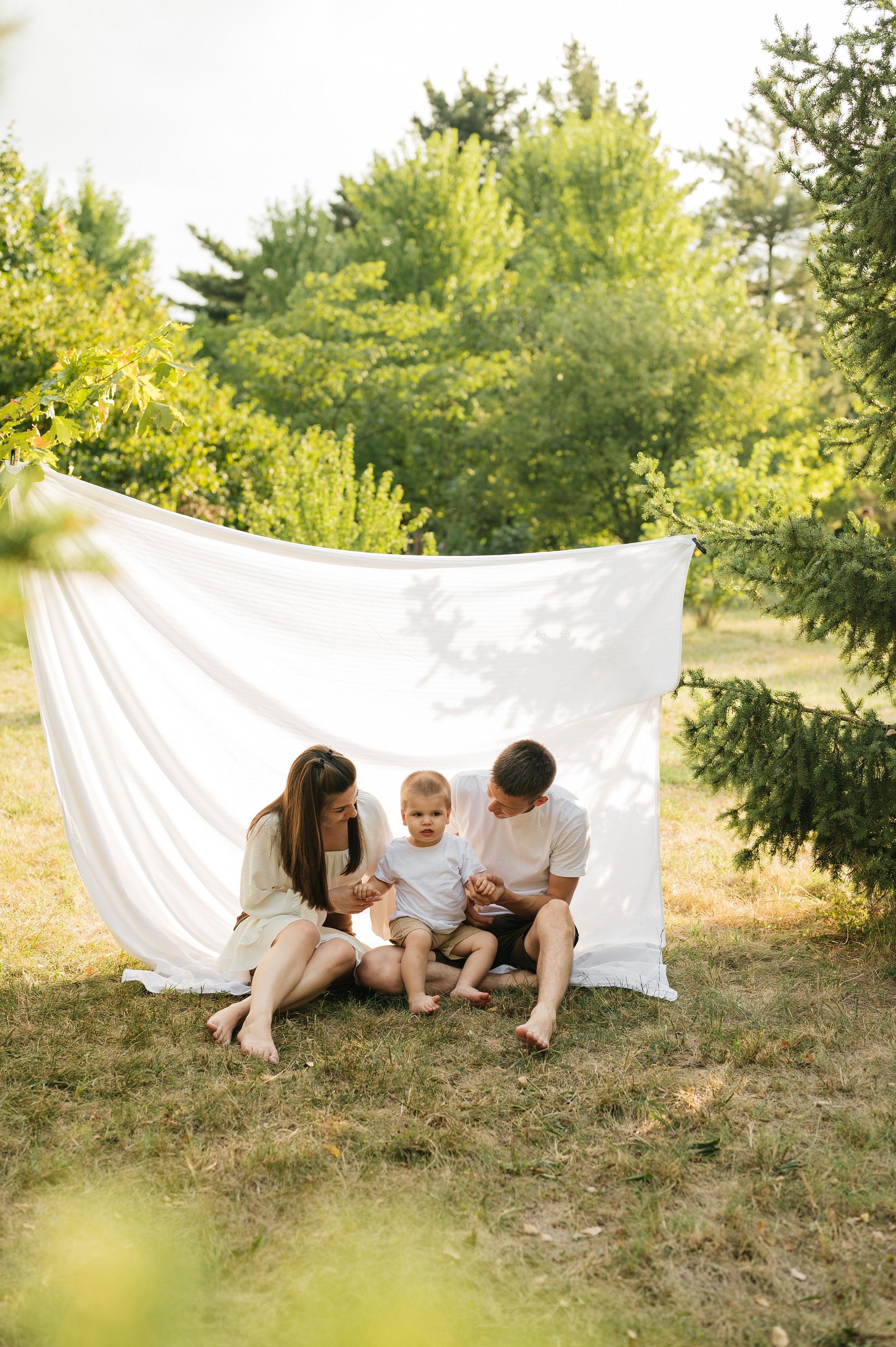 Летняя семейная фотосессия в парке. Свадебный и семейный фотограф в Краснодаре Алина Мельник