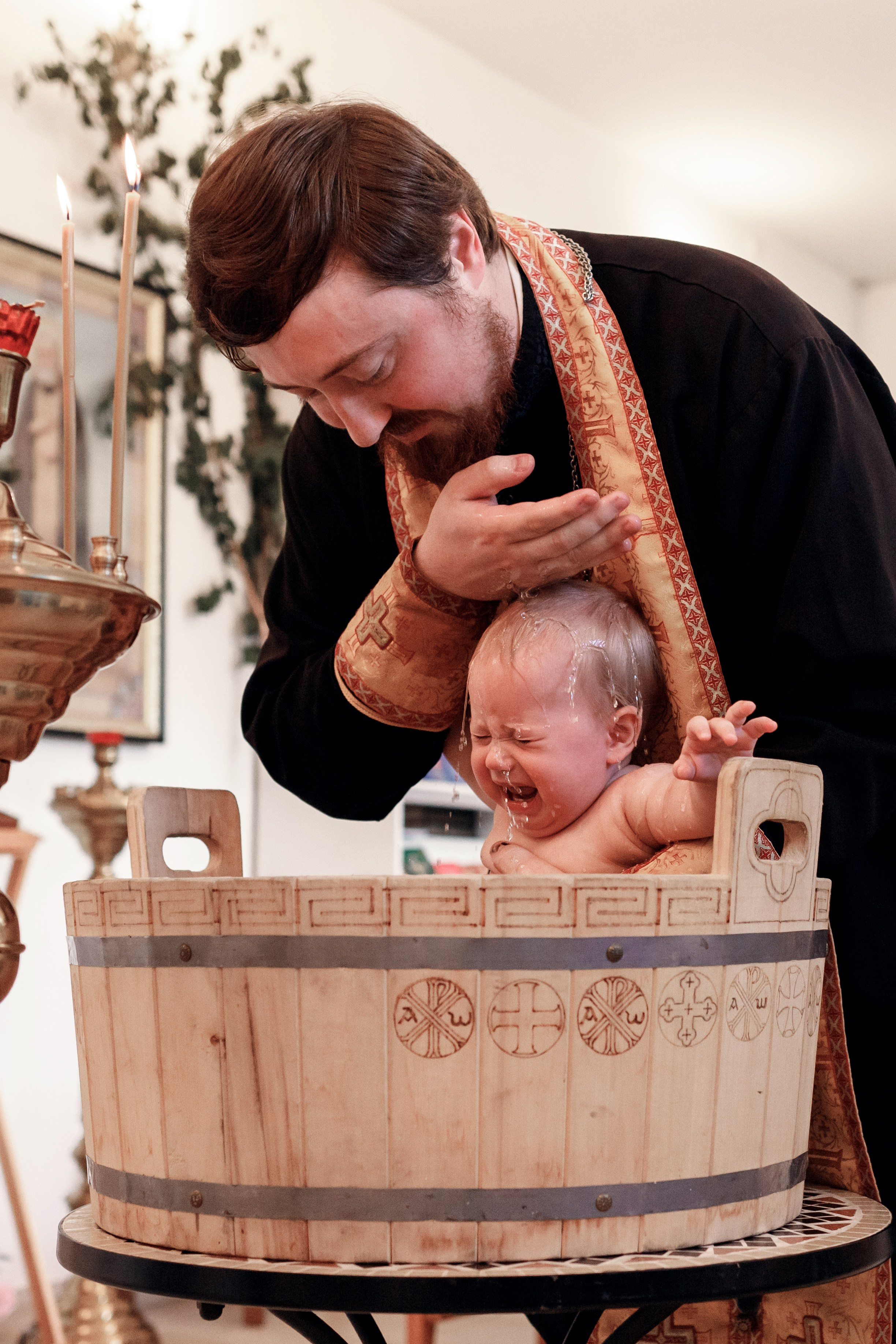 Крещение Василисы. Фотограф новорожденных в г. Оренбурге Екатерина Козлова