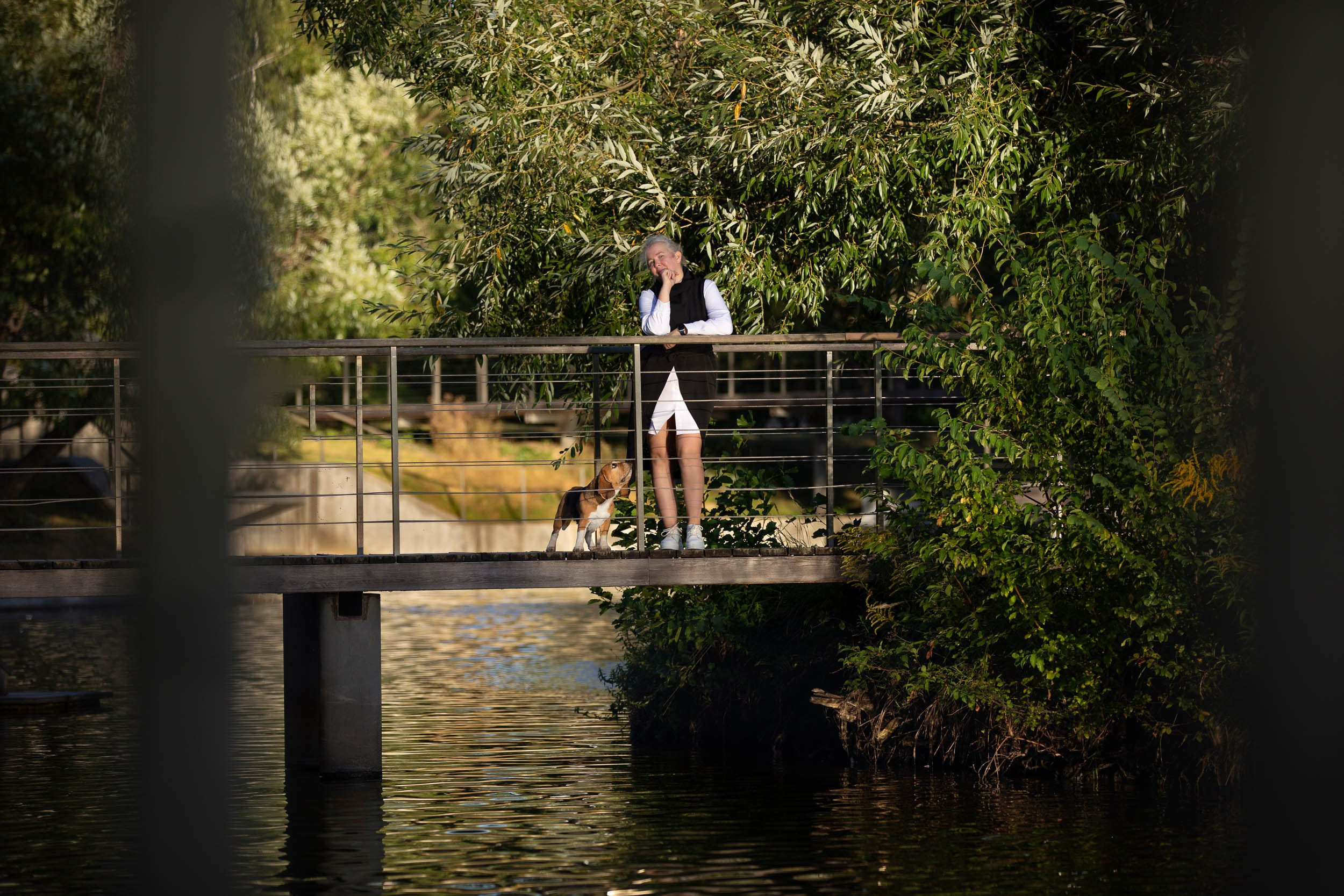 Фотопрогулка с Татьяной и биглем Евой. Фотограф-анималист в Москве и Московской области Татьяна Фролова