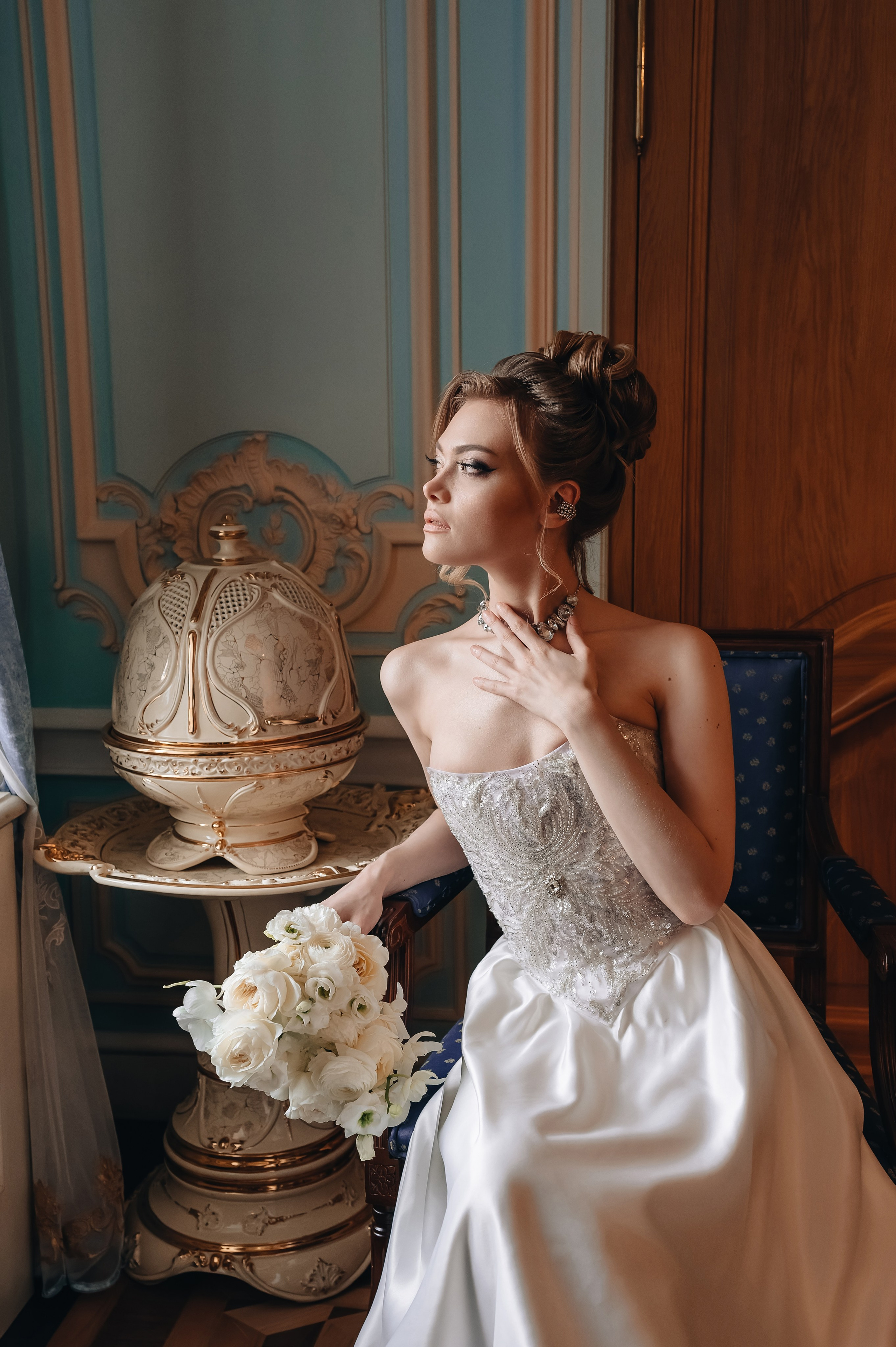 Свадебная фотосессия в отеле. Портретный фотограф Москва Светлана Кашура