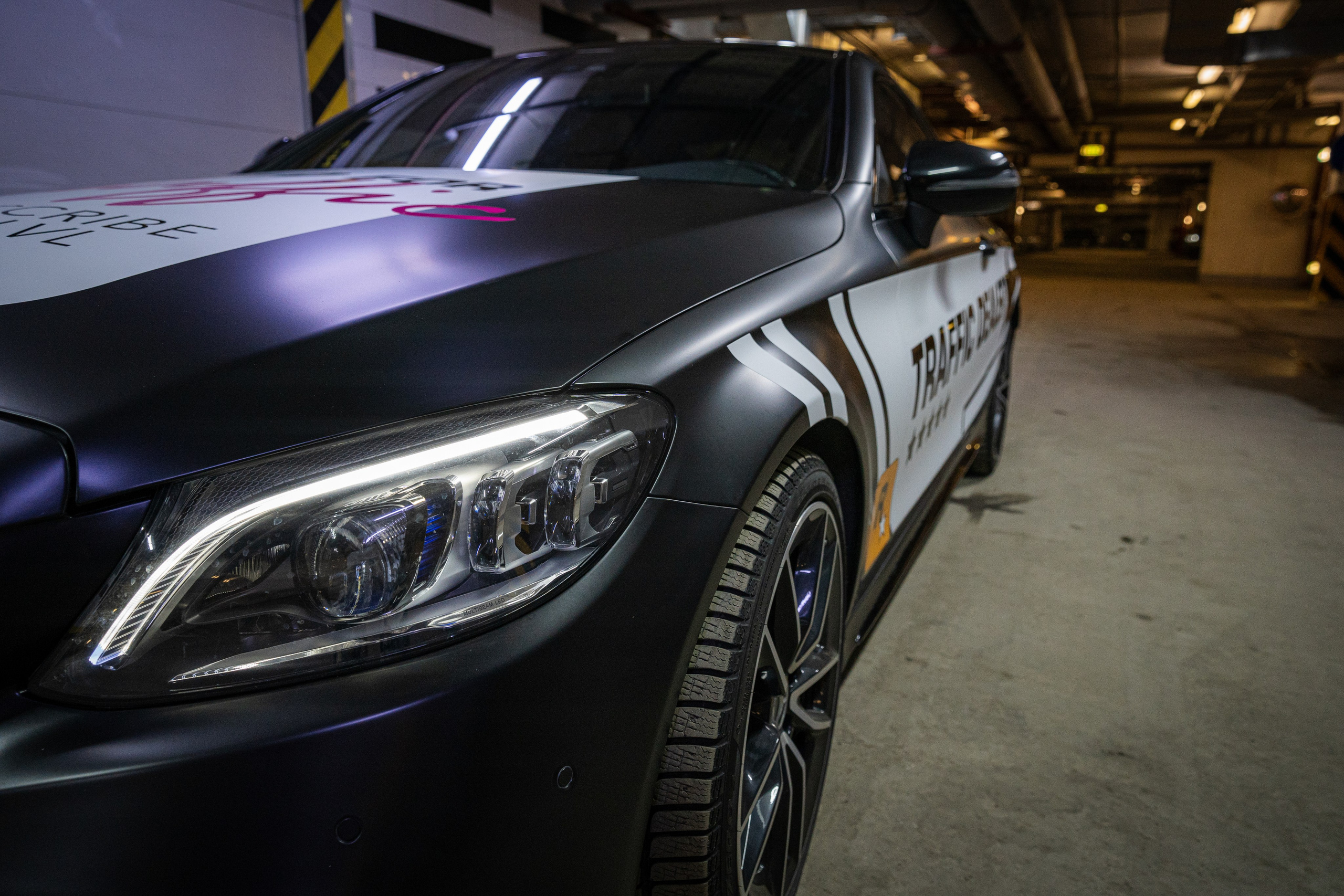 Винилография на Mercedes Benz C43 AMG. Студия дизайна и оклейки авто Barmaley Design