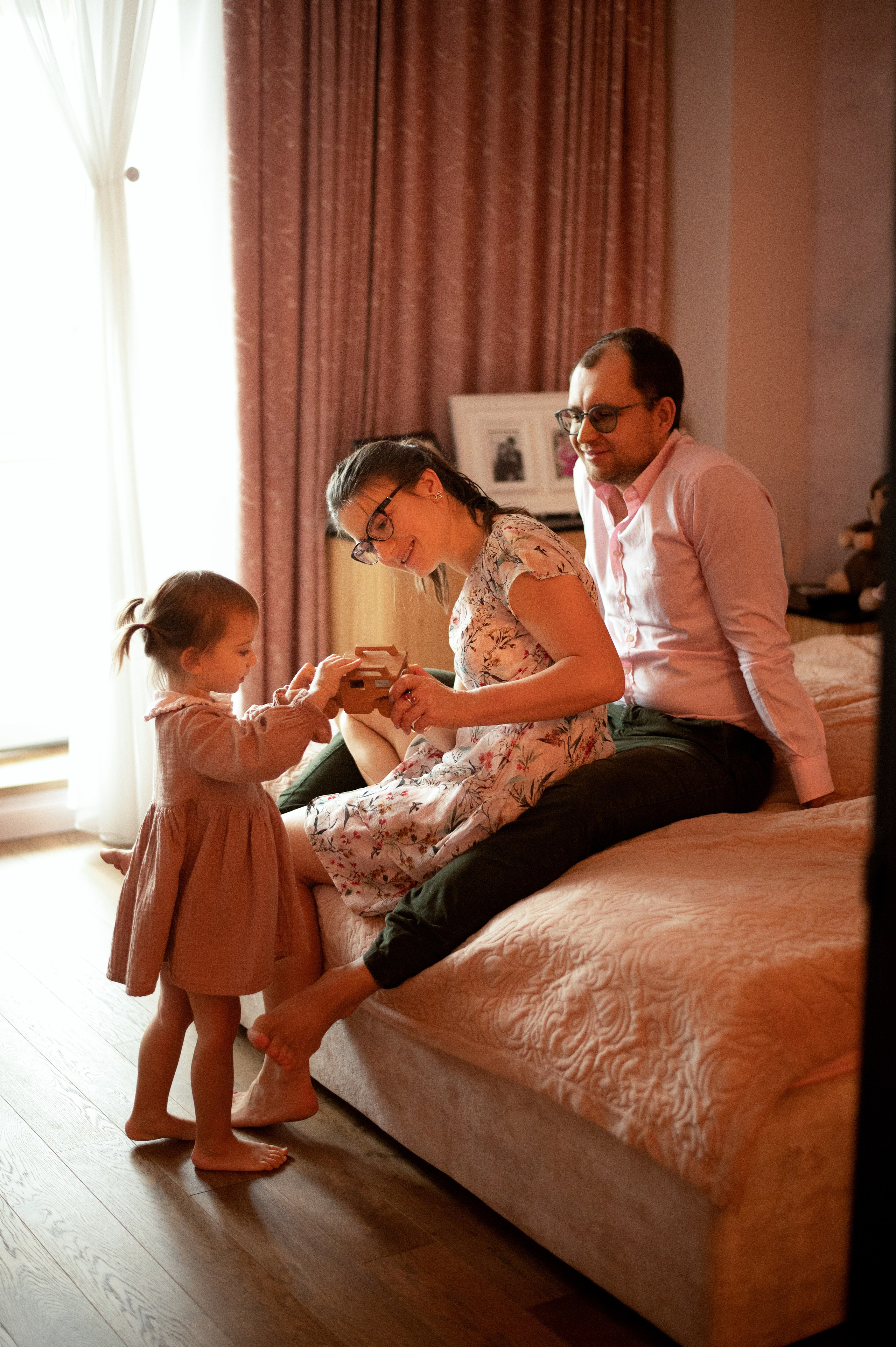 Семейная съёмка дома. Семейный и детский фотограф в Москве Анна Оськина