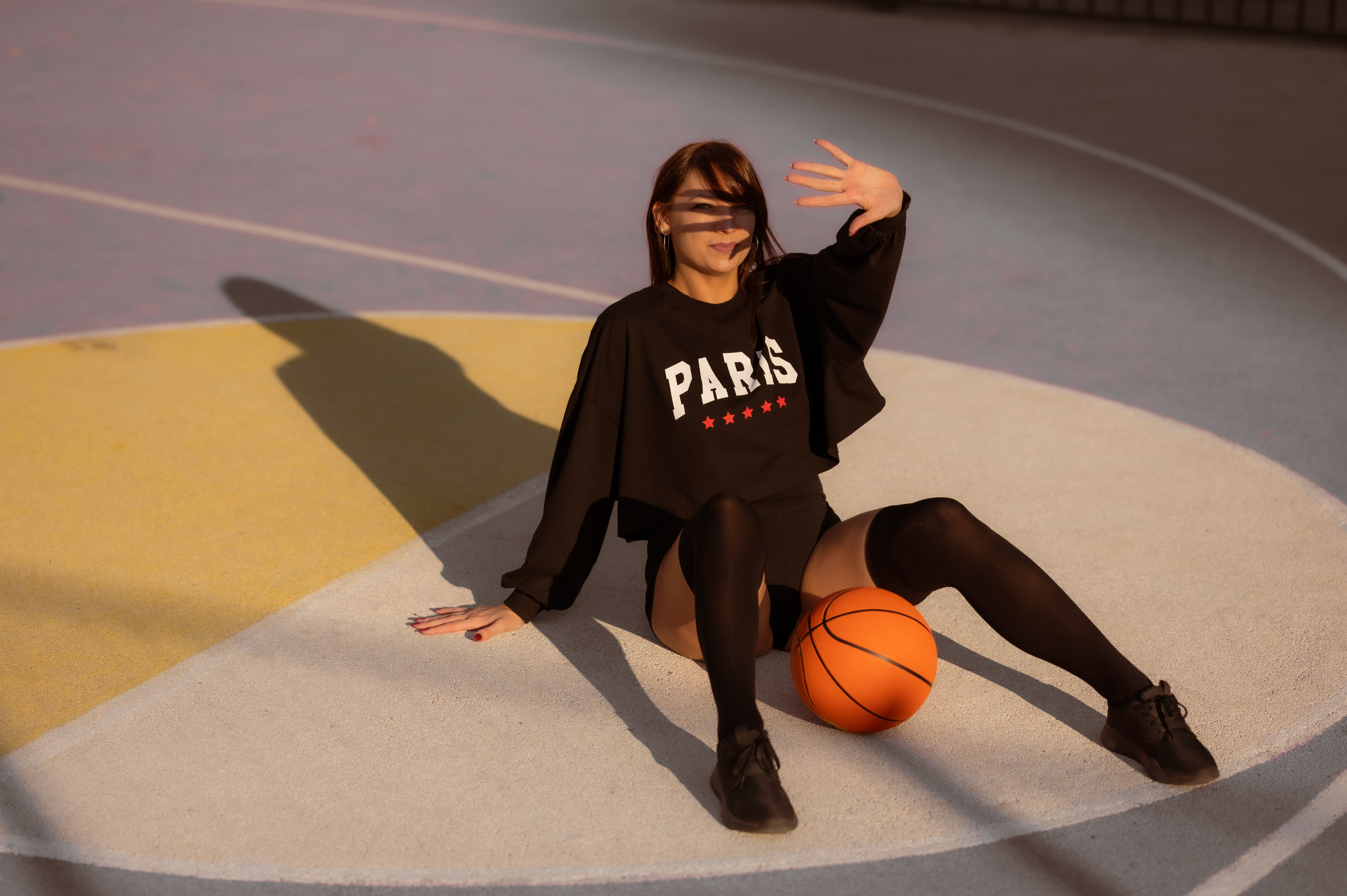 Фотосессия на спортивной площадке