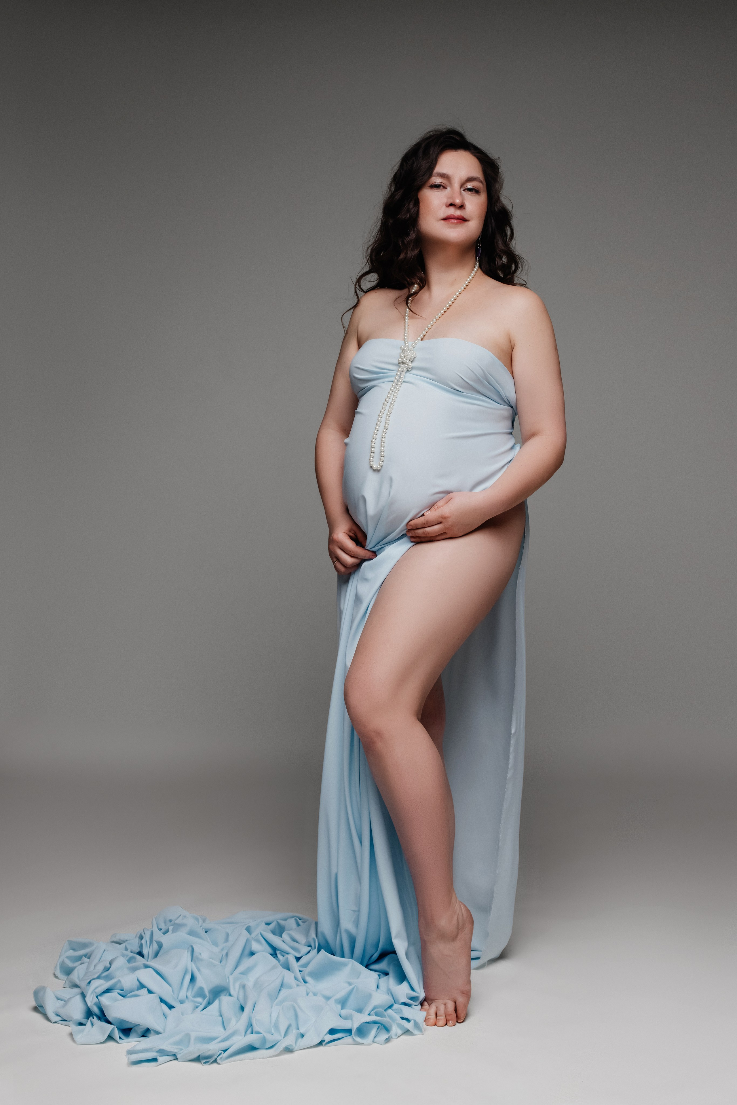 Ткани: парящий шёлк. Фотограф новорожденных и беременности в Ижевске Светлана Рожкова