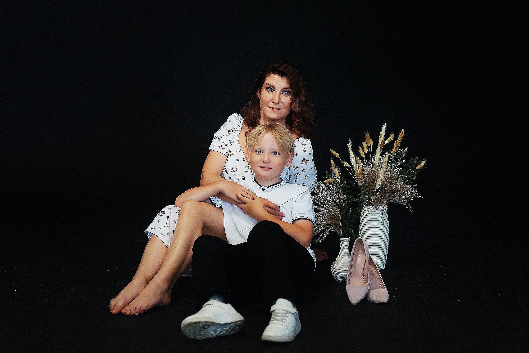 Семейная съёмка в студии. Семейный фотограф г. Новокузнецк Юлия Машникова