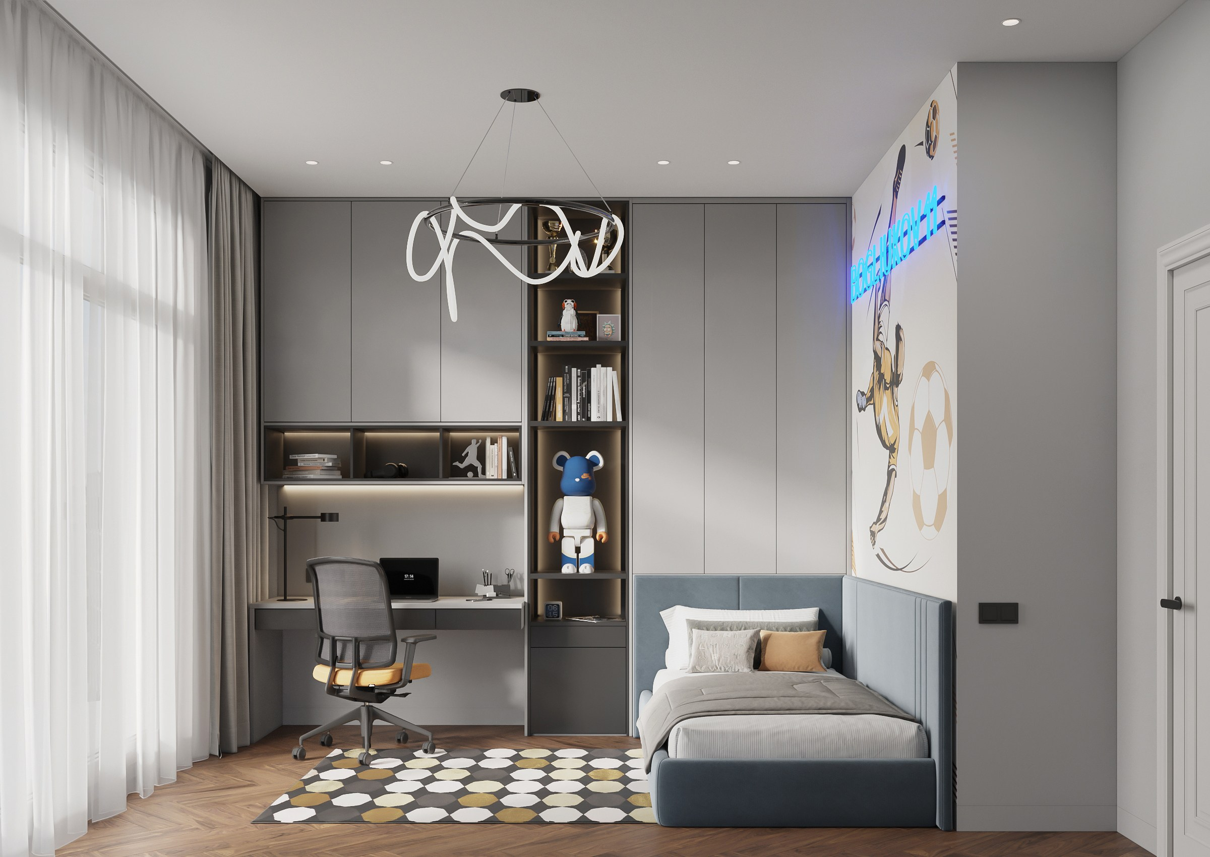 ЖК Тесоро. Дизайн Анна Лавриченко. 3D визуализатор интерьеров Ксения Жарко