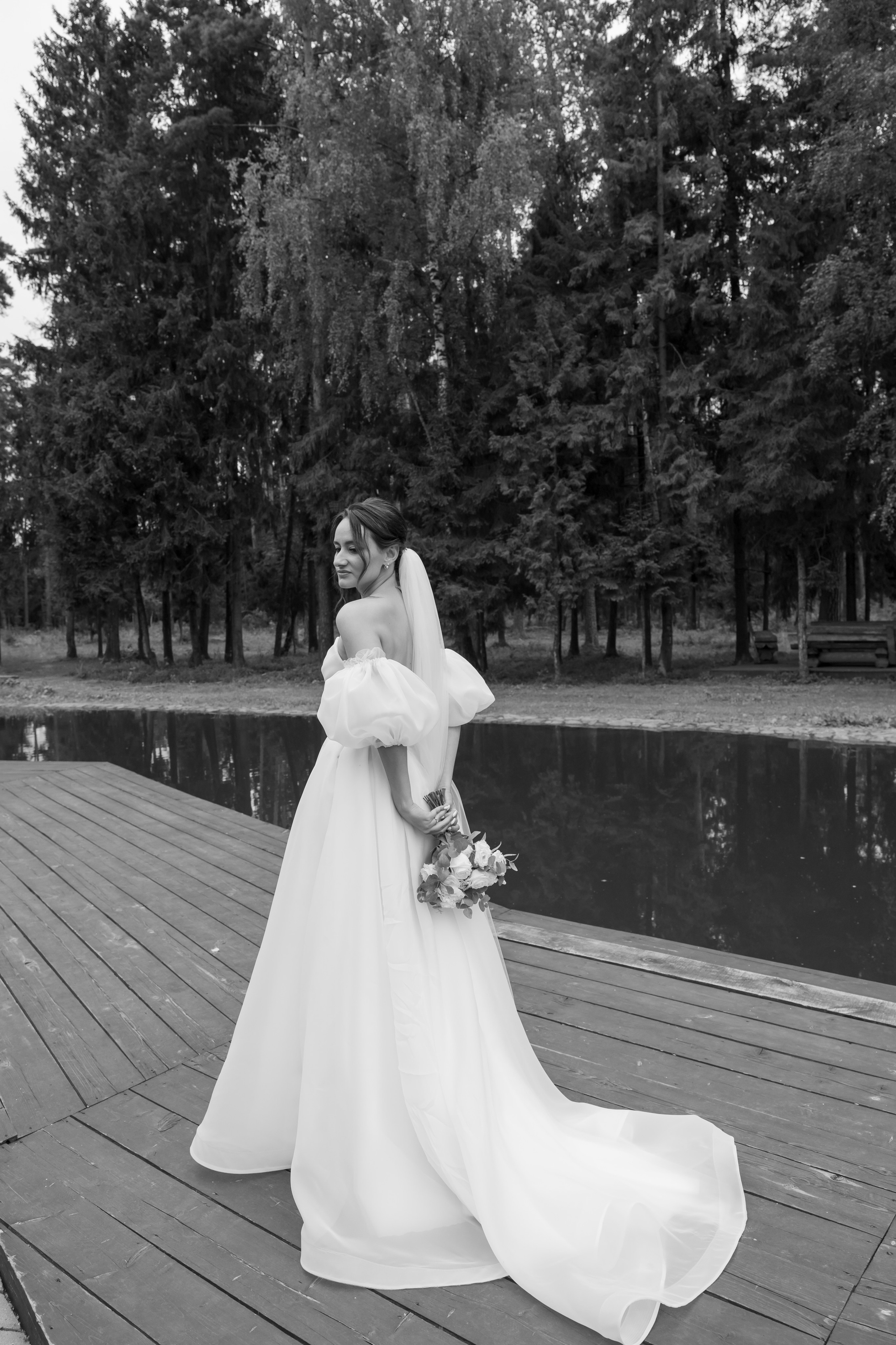 Полина и Дмитрий, загородный клуб «Барин», ЗАГС в г. Пушкино. Свадебный и репортажный фотограф (Москва, Королев и другие)