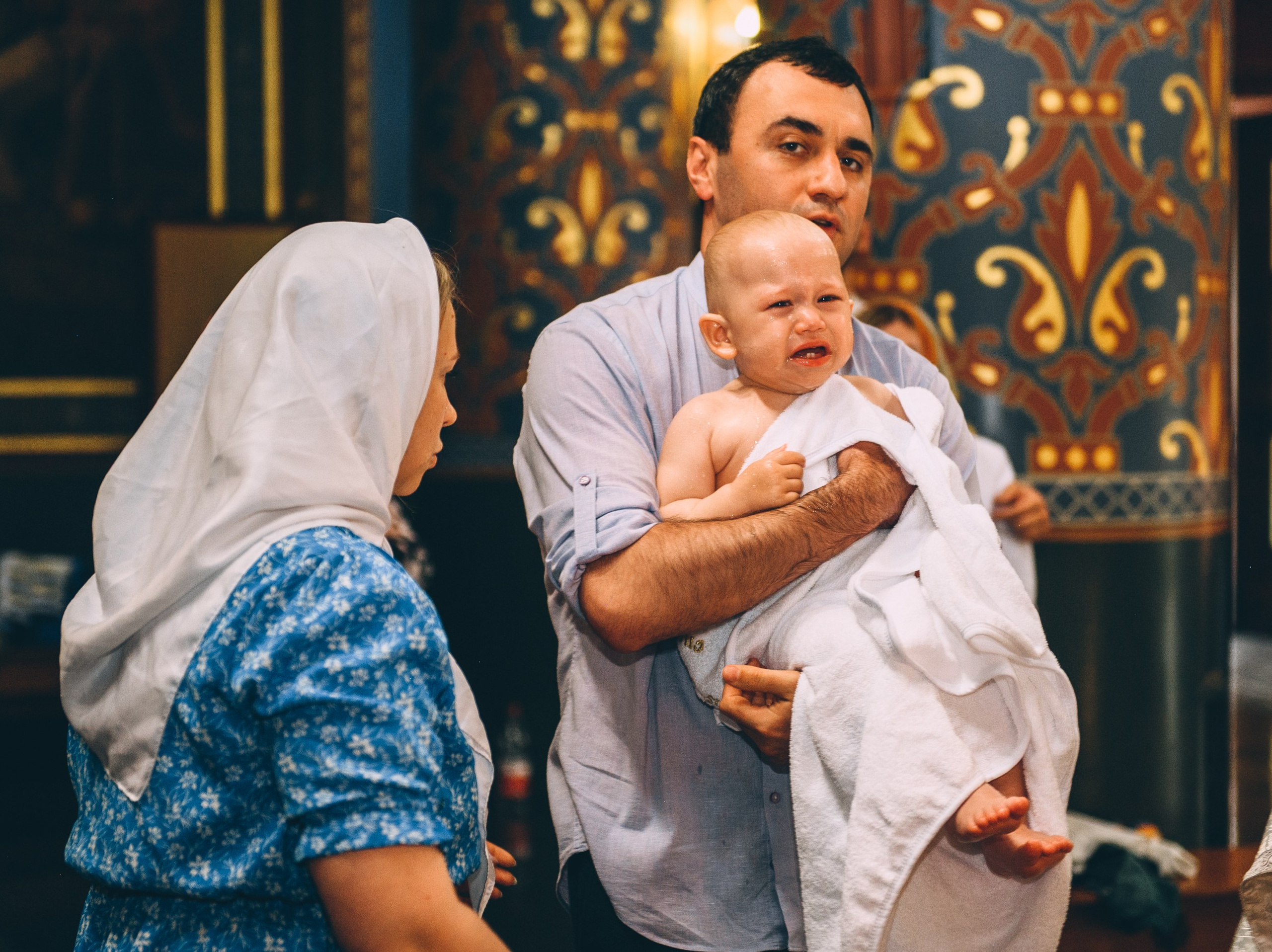 Крещение в храме Нерукотворного Образа Христа Спасителя. Свадебный и семейный фотограф София Невская