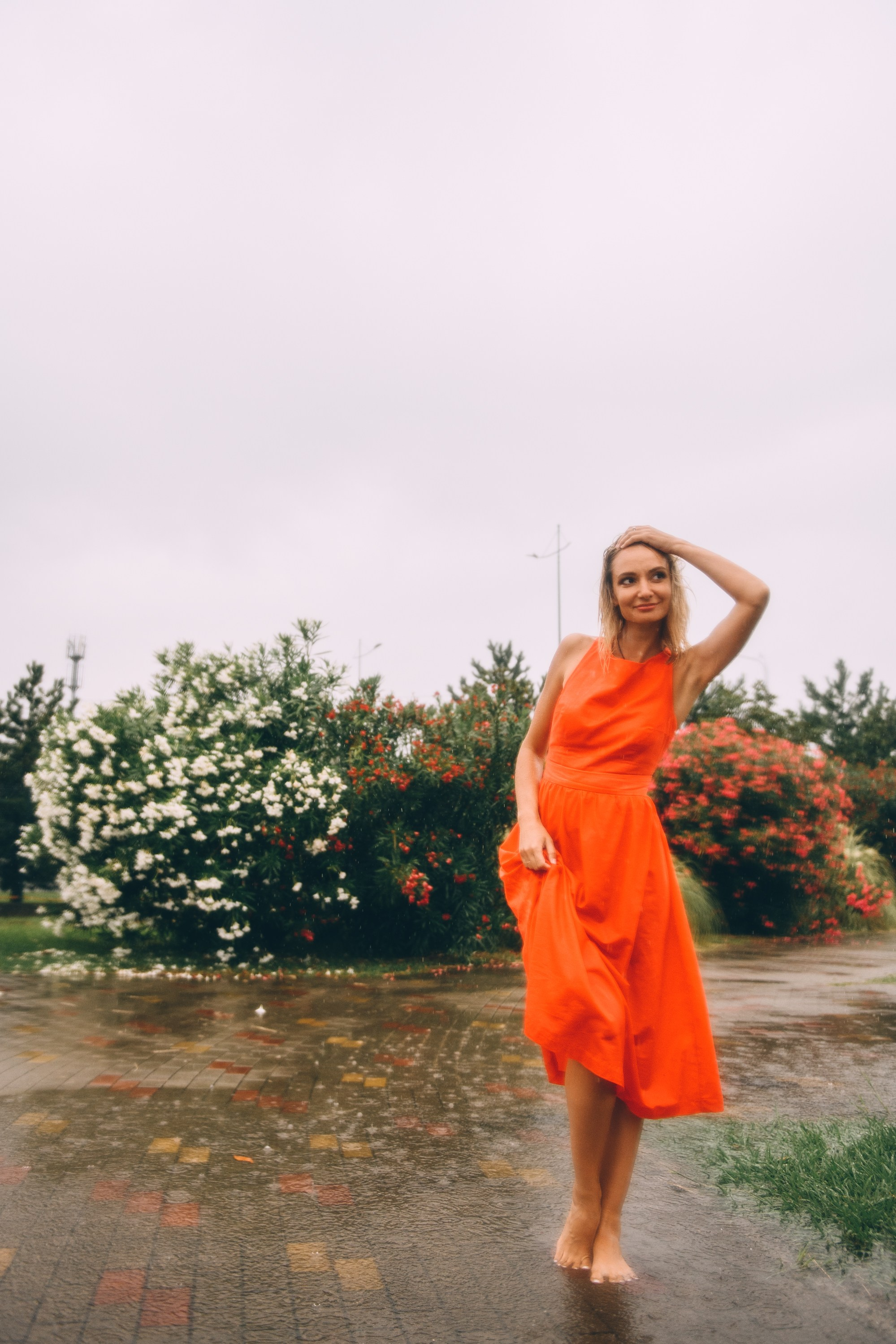 Под летним дождем. Орнитологический парк. Свадебный и семейный фотограф София Невская