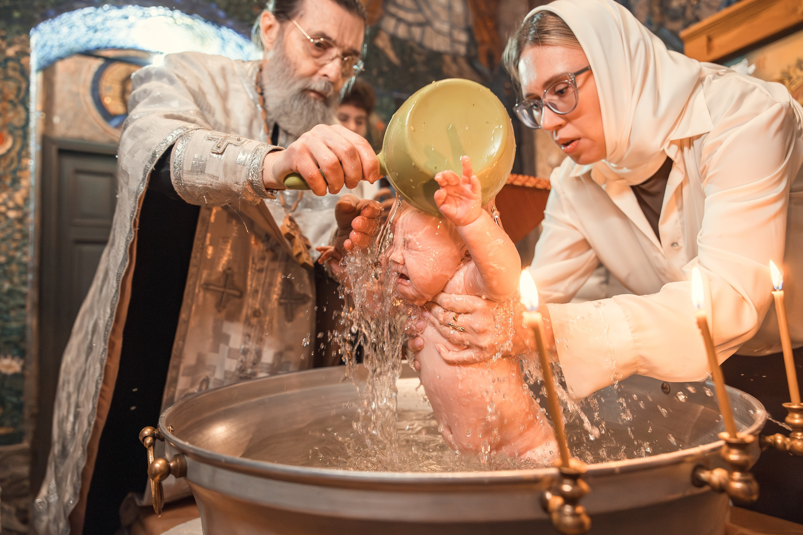 Крещение Александры. Семейный фотограф и фотограф на Крещение, Венчание в Москве и Подмосковье Людмила Клюева