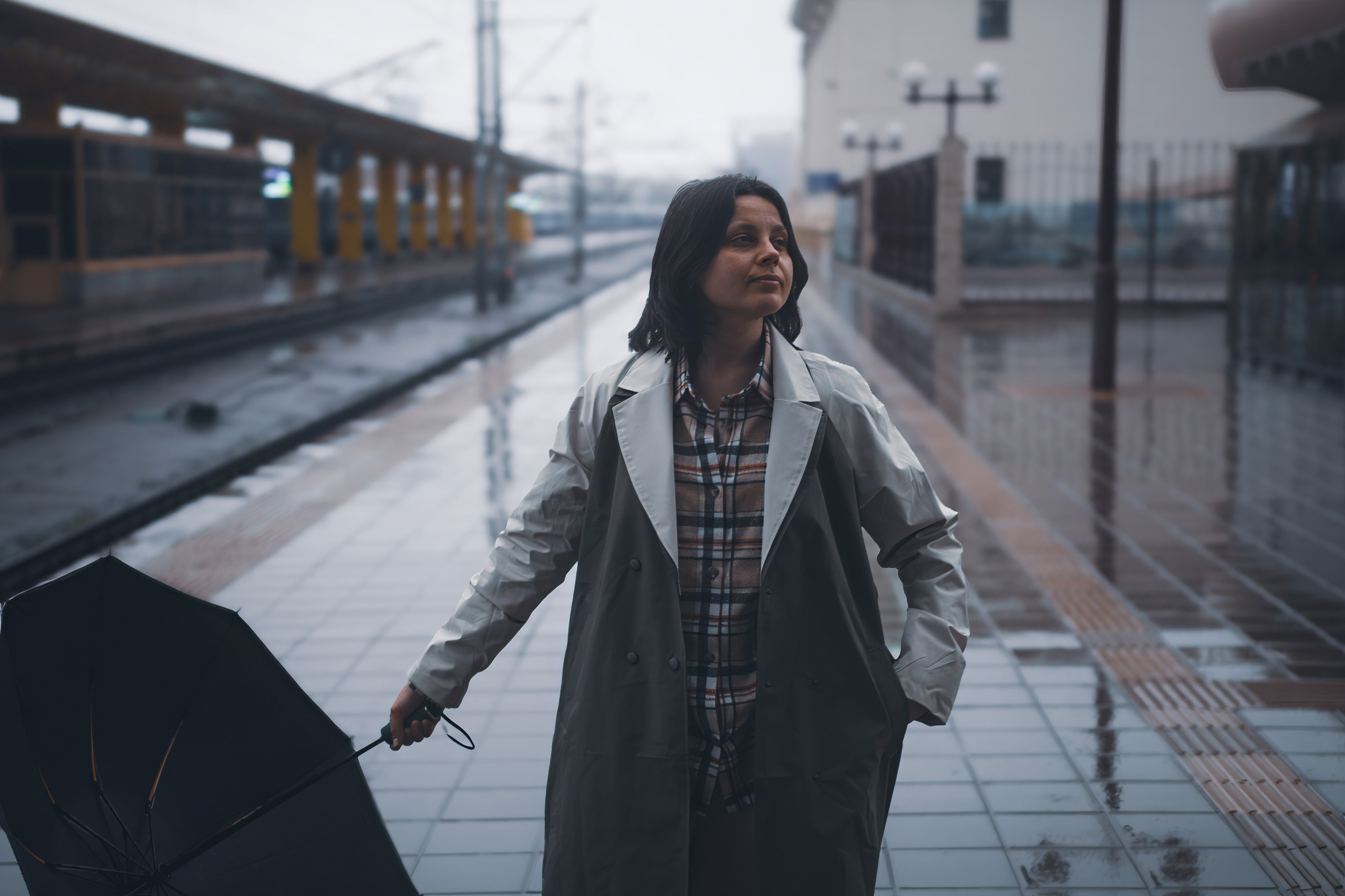 Фотосессия на вокзале