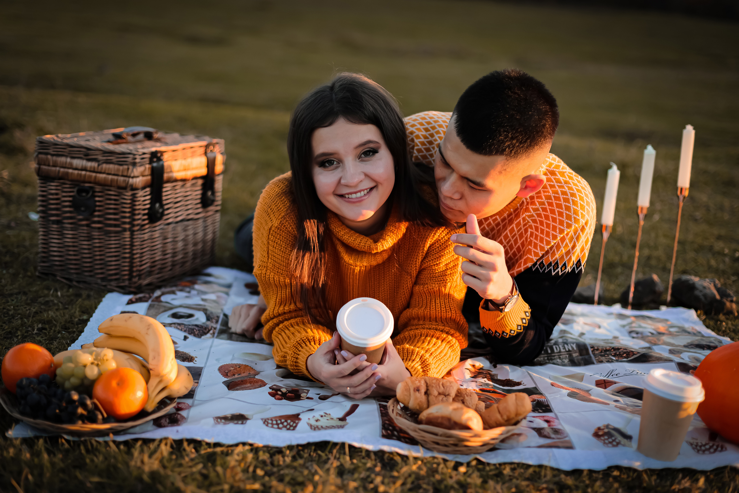 Валентина и Батор на пикнике. Фотограф г. Хабаровск. Семейные и индивидуальные съёмки