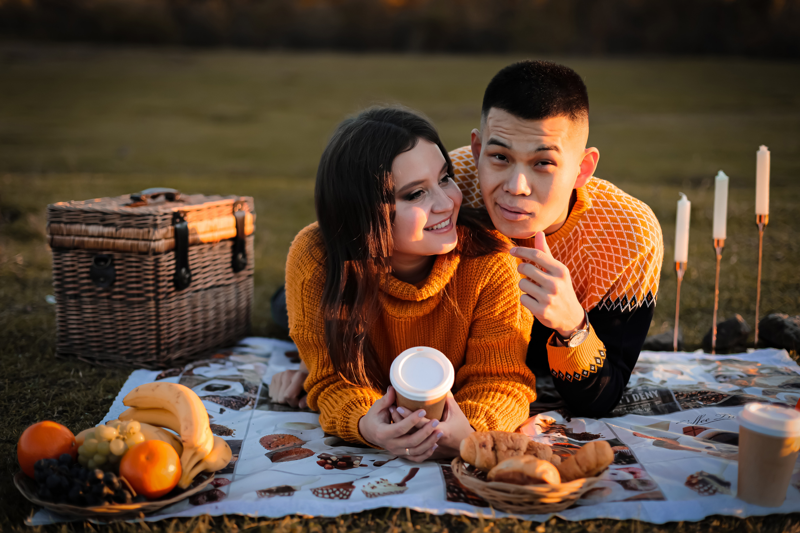 Валентина и Батор на пикнике. Фотограф г. Хабаровск. Семейные и индивидуальные съёмки