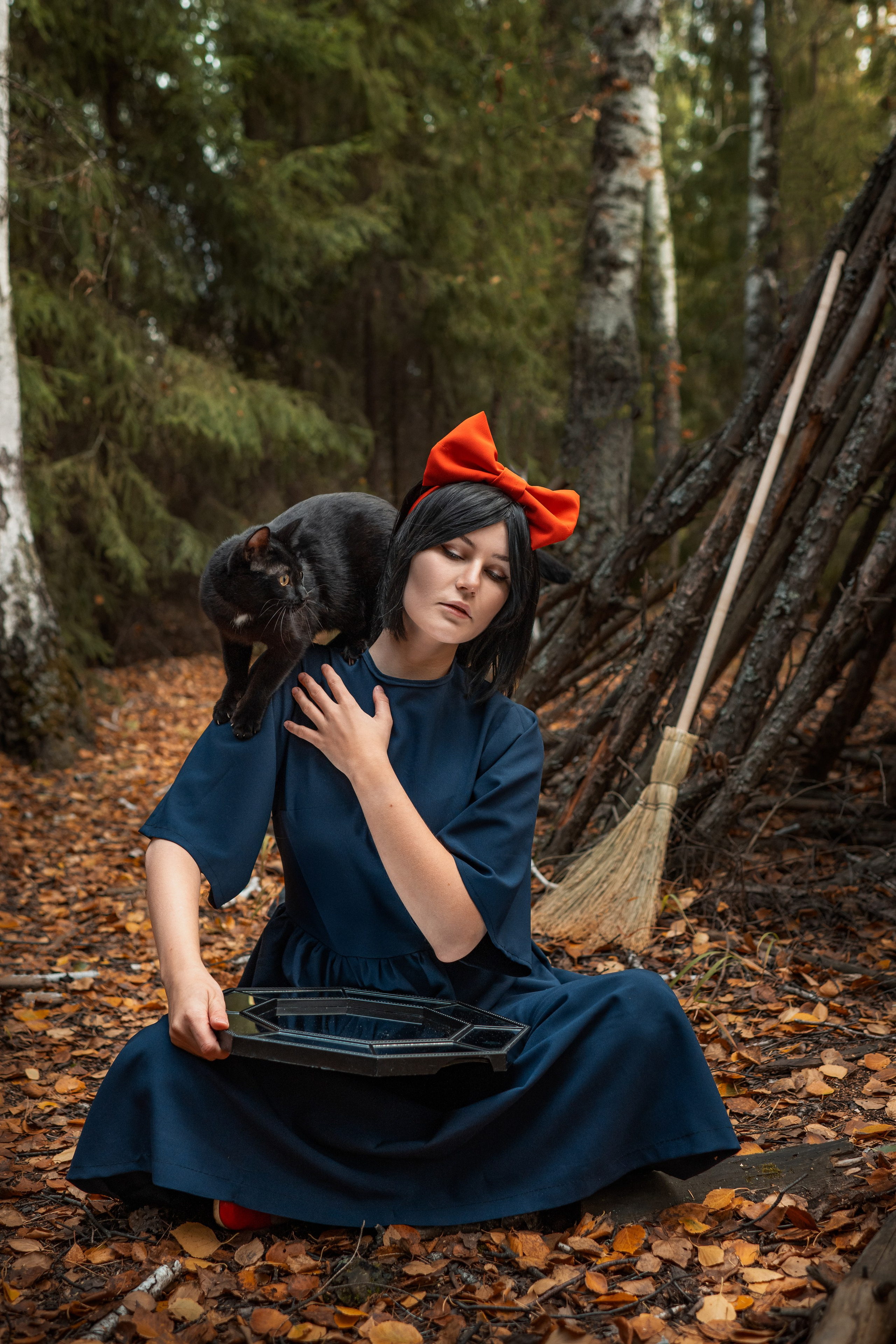 Ведьма с котом. Belichev45foto.ru