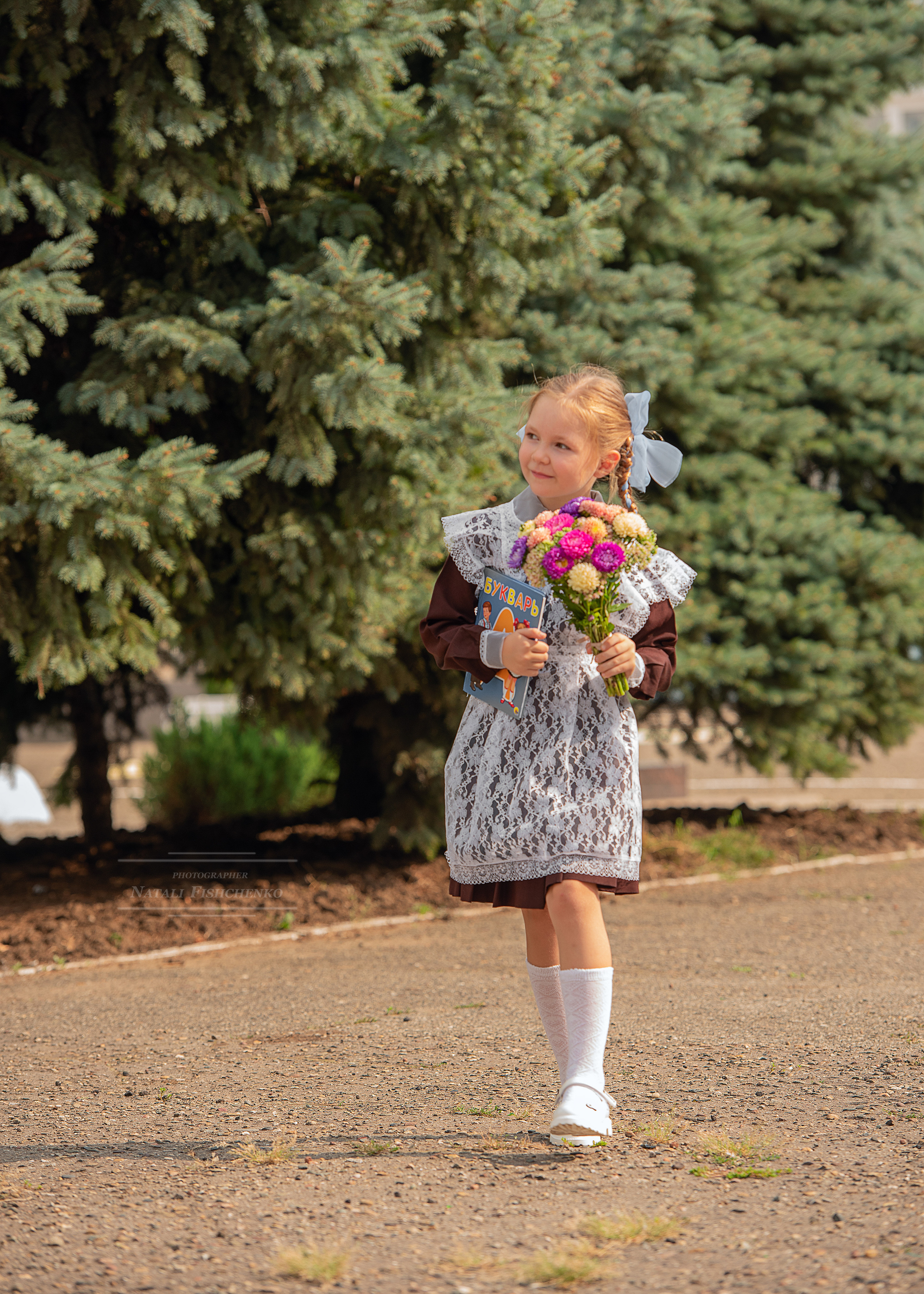 Первоклассница Златочка. Семейный и детский фотограф в Краснодарском крае Натали Фищенко