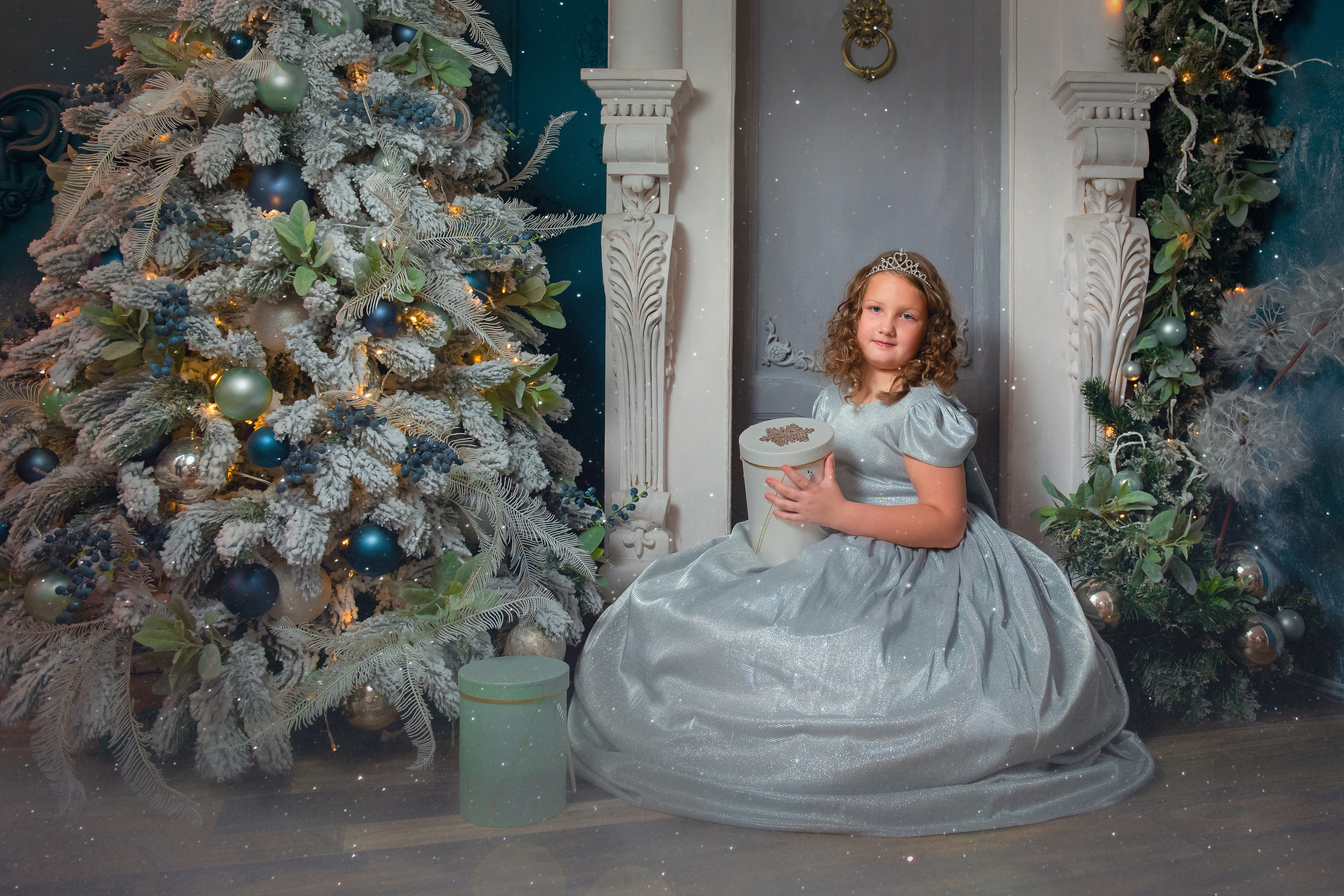 Новогодняя фотосессия для сестренок. Семейный и детский фотограф в Краснодарском крае Натали Фищенко