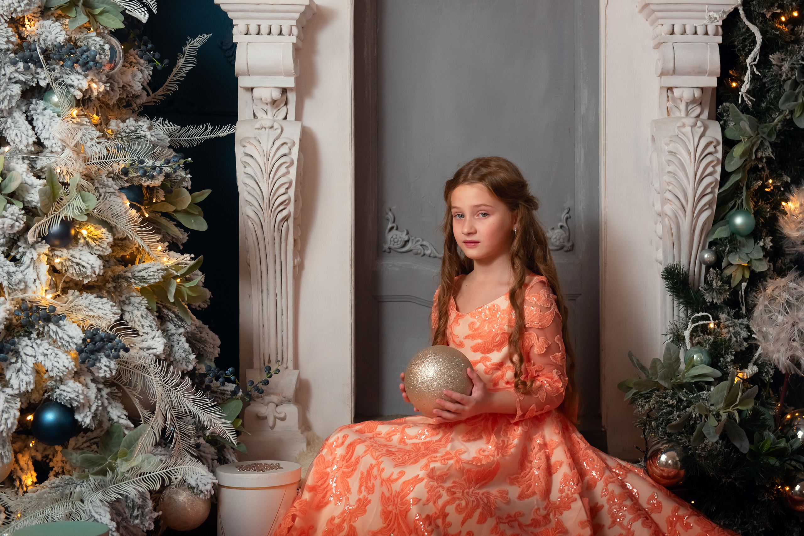 Новогодняя фотосессия для сестренок. Семейный и детский фотограф в Краснодарском крае Натали Фищенко